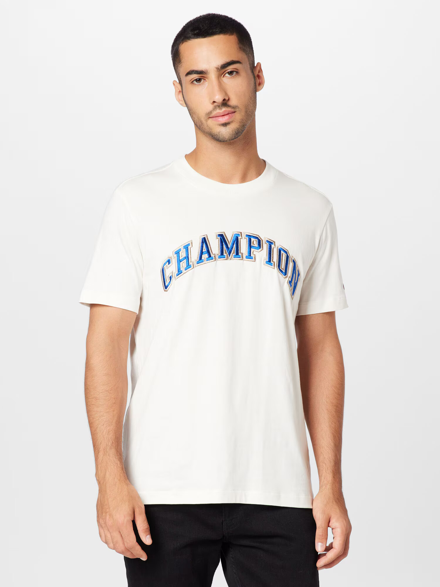 Champion Authentic Athletic Apparel Tricou bej / nisipiu / albastru - Pled.ro