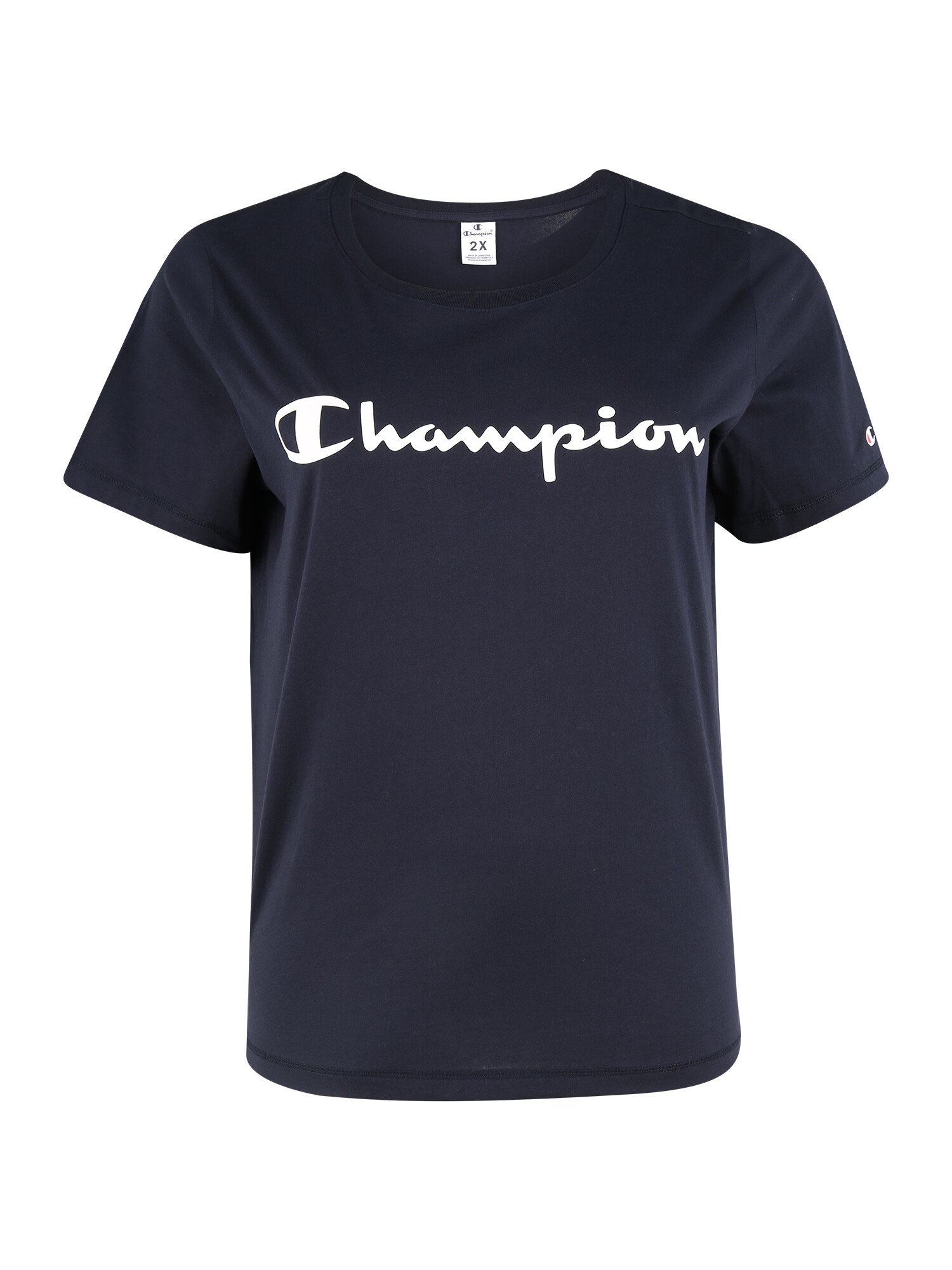 Champion Authentic Athletic Apparel Tricou bleumarin / alb - Pled.ro