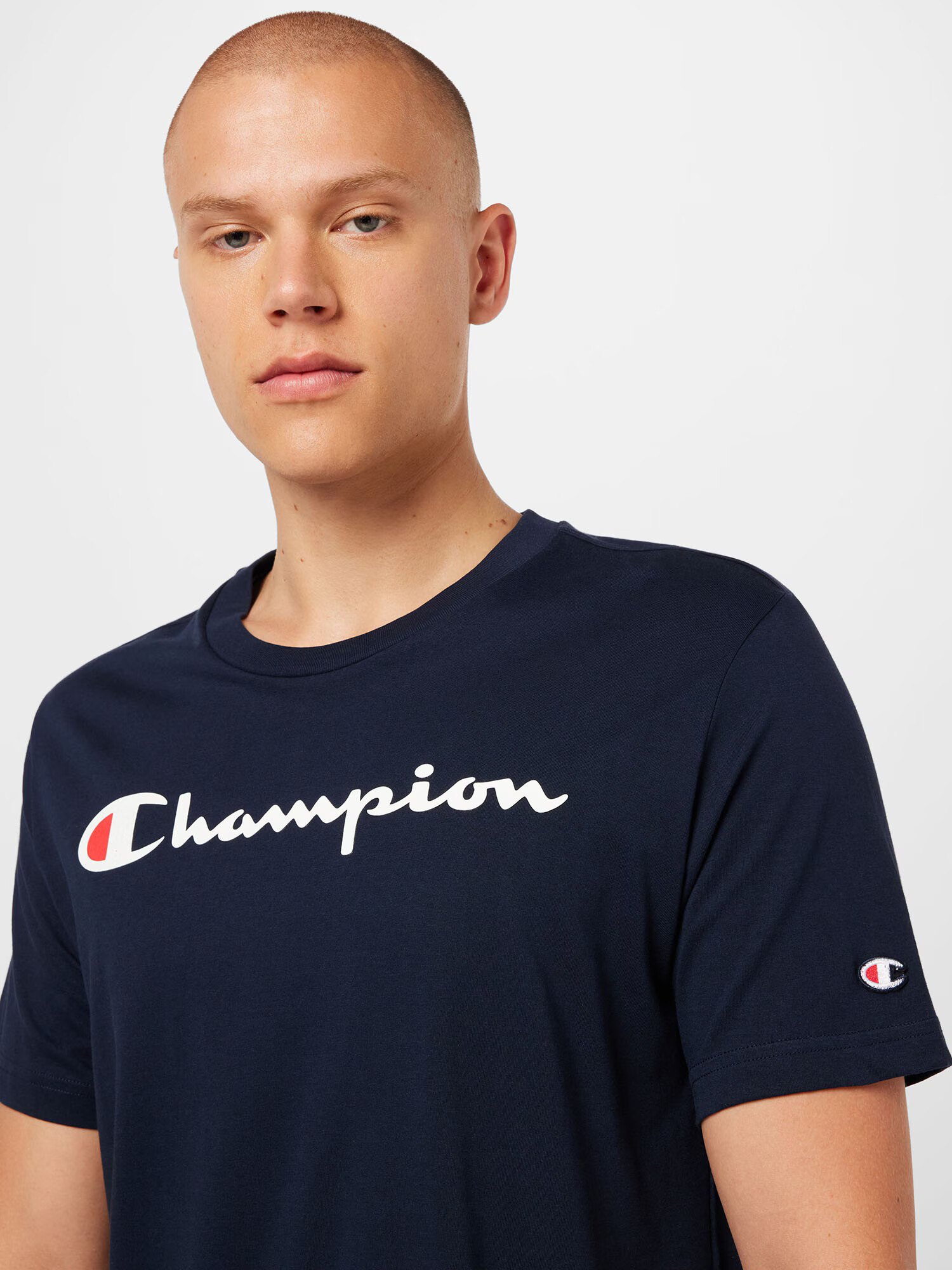 Champion Authentic Athletic Apparel Tricou 'Legacy American Classics' bleumarin / roșu / alb - Pled.ro