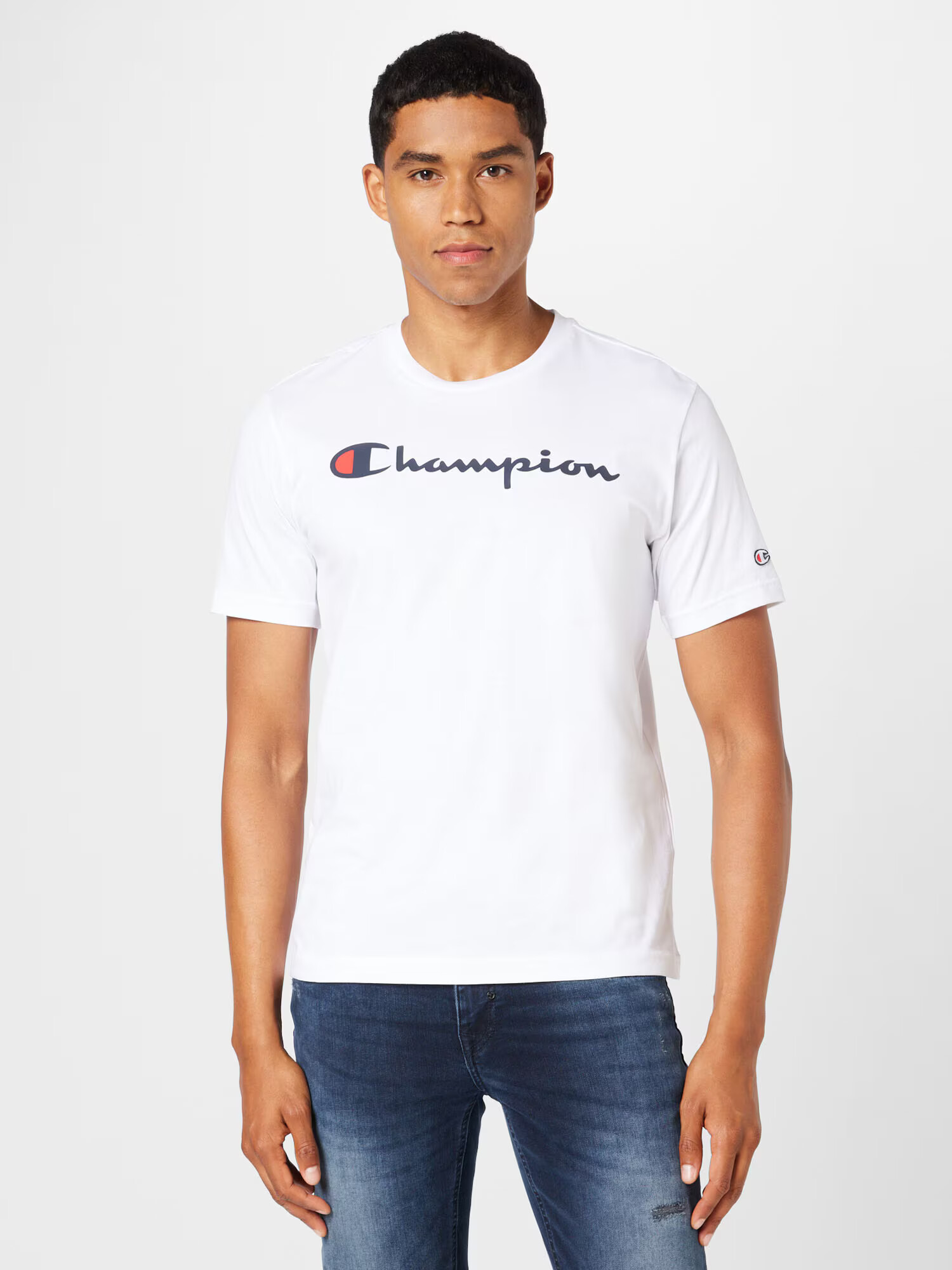 Champion Authentic Athletic Apparel Tricou bleumarin / roșu / alb - Pled.ro