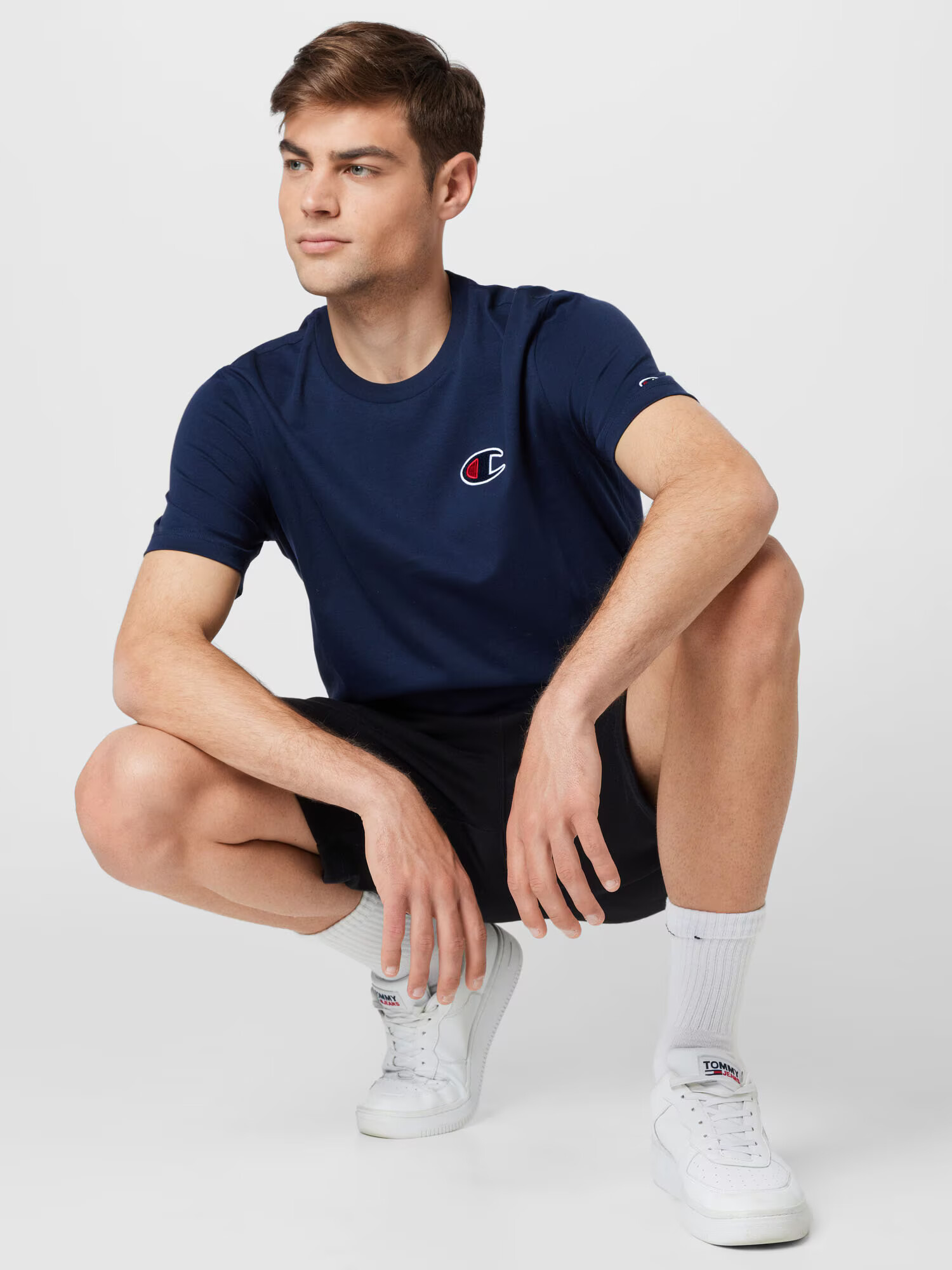 Champion Authentic Athletic Apparel Tricou bleumarin / roșu / alb - Pled.ro