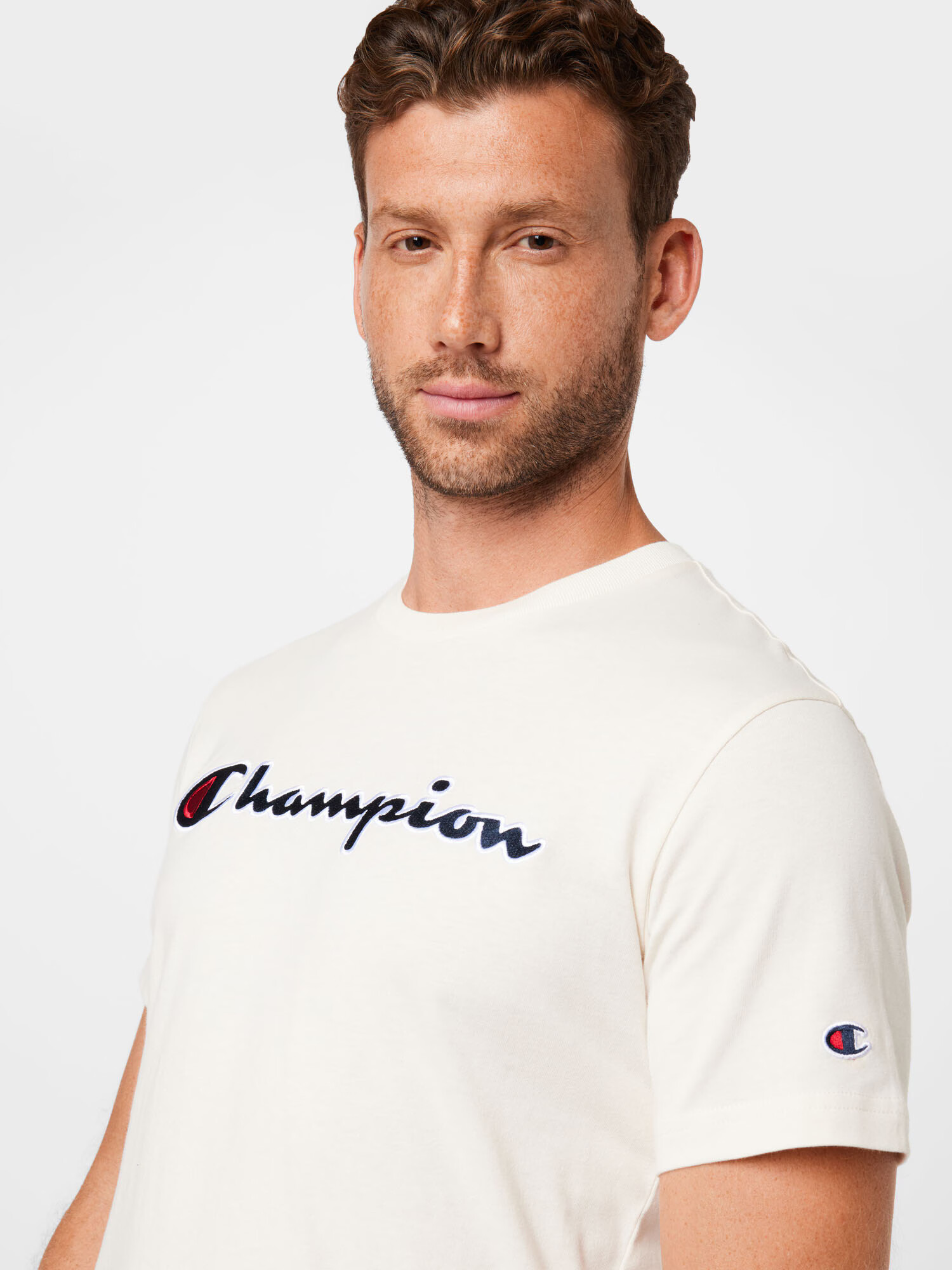 Champion Authentic Athletic Apparel Tricou bleumarin / roșu / alb murdar - Pled.ro