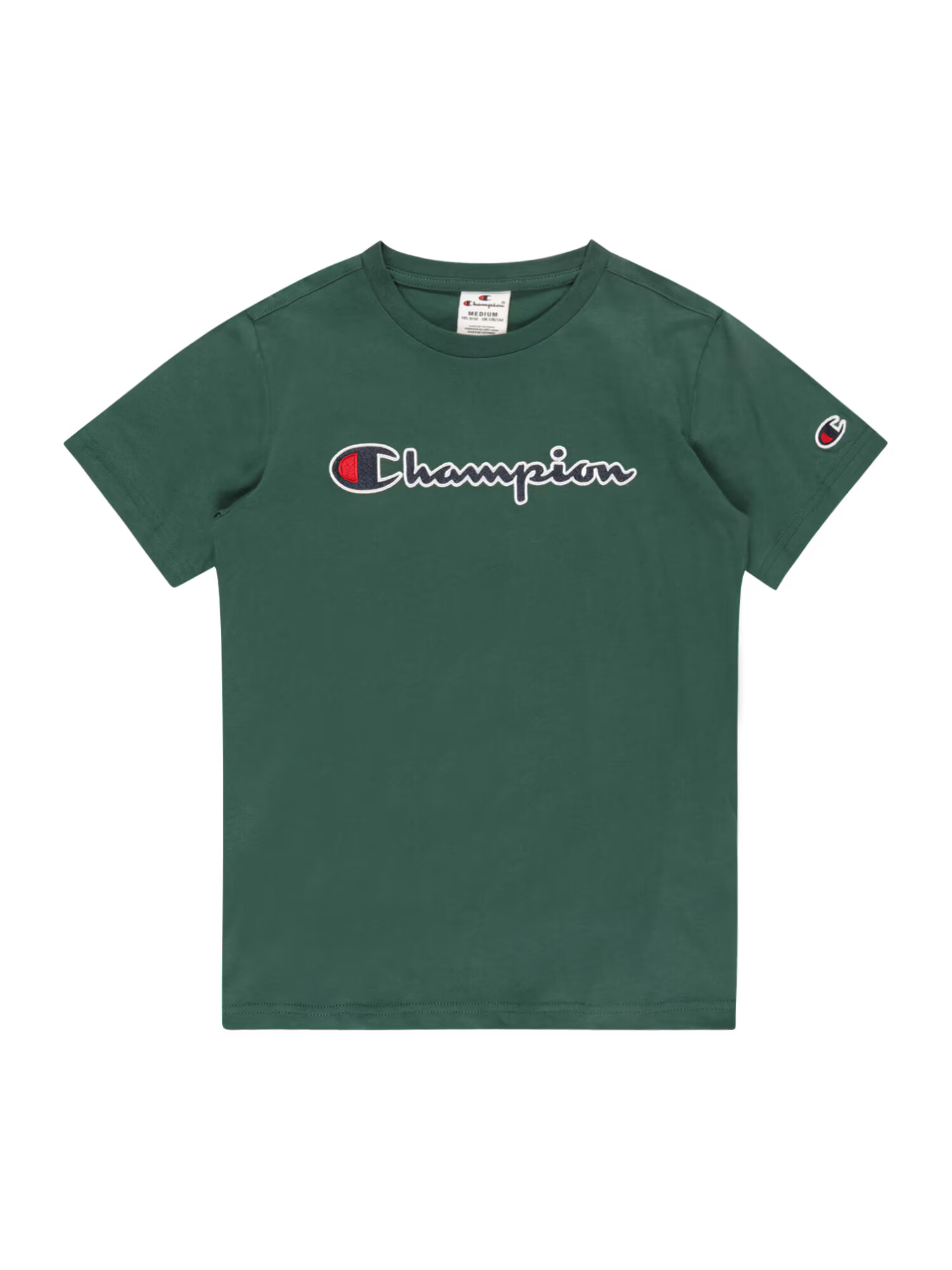 Champion Authentic Athletic Apparel Tricou bleumarin / verde închis / roșu / alb - Pled.ro