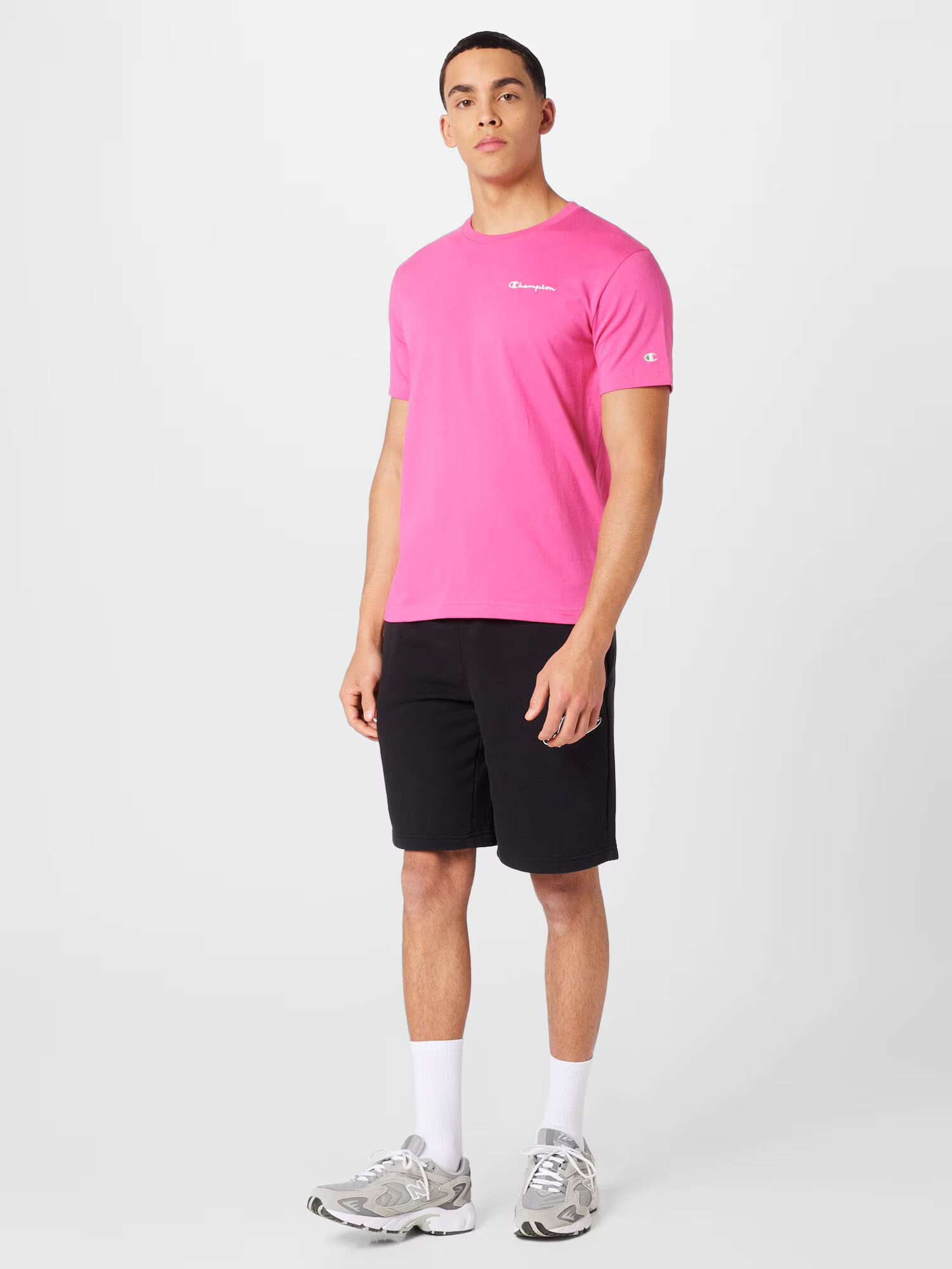 Champion Authentic Athletic Apparel Tricou fucsia / alb - Pled.ro