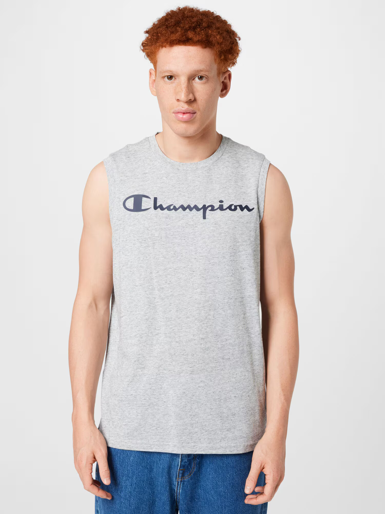 Champion Authentic Athletic Apparel Tricou funcțional bleumarin / gri amestecat - Pled.ro