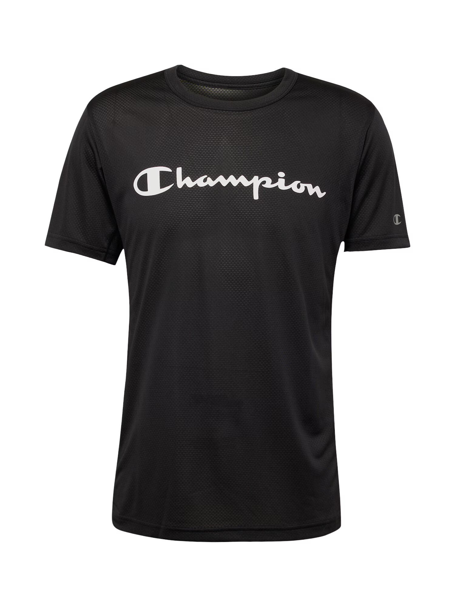 Champion Authentic Athletic Apparel Tricou funcțional negru / alb - Pled.ro