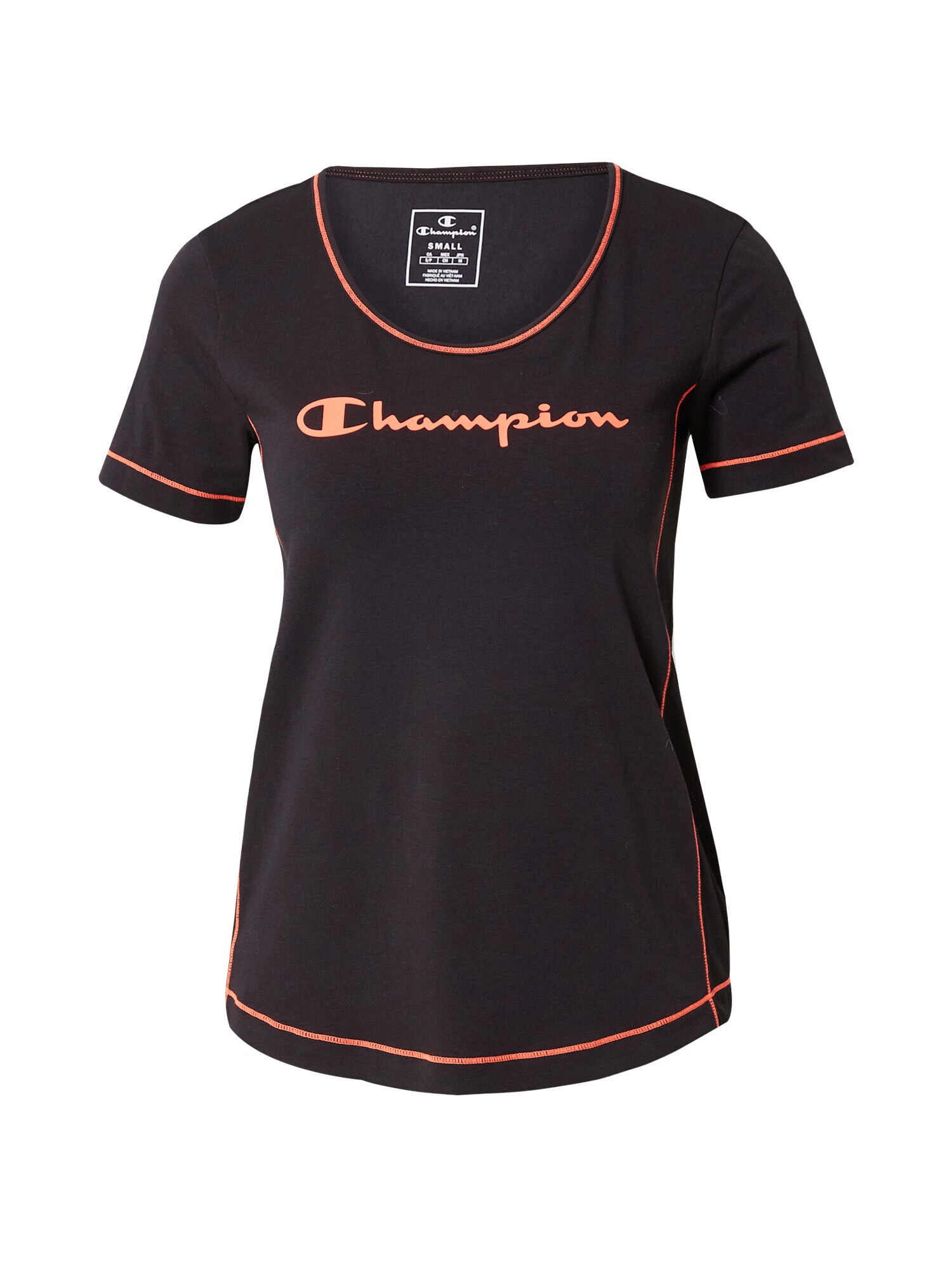 Champion Authentic Athletic Apparel Tricou funcțional portocaliu / negru - Pled.ro