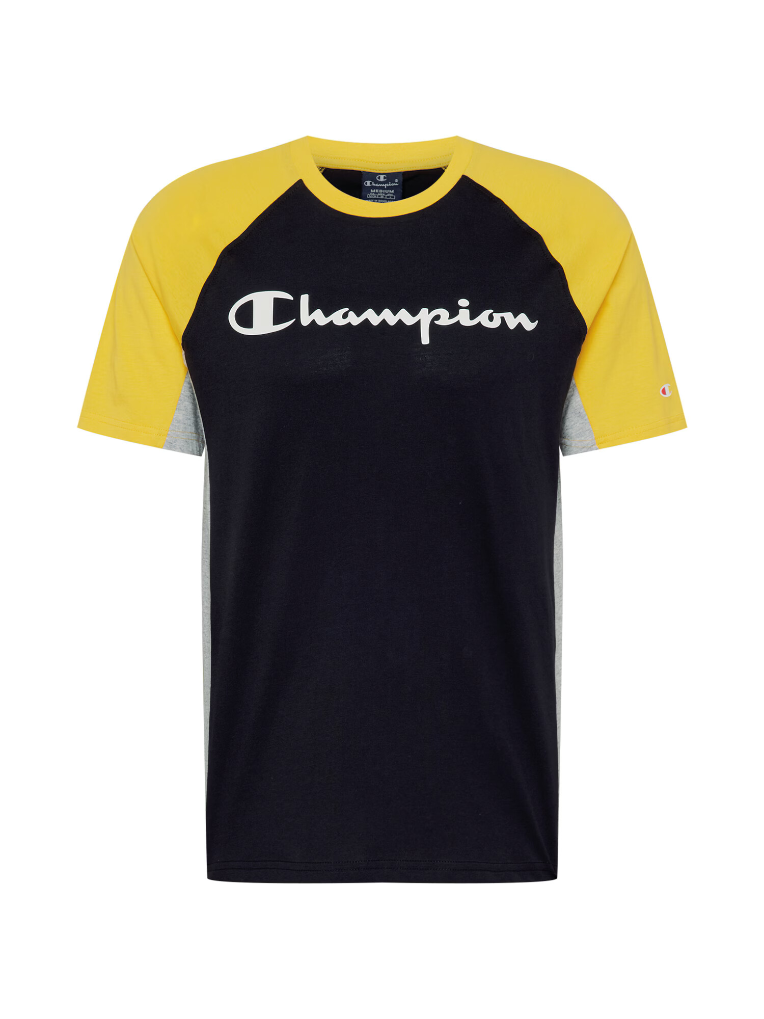 Champion Authentic Athletic Apparel Tricou galben / gri / negru / alb - Pled.ro