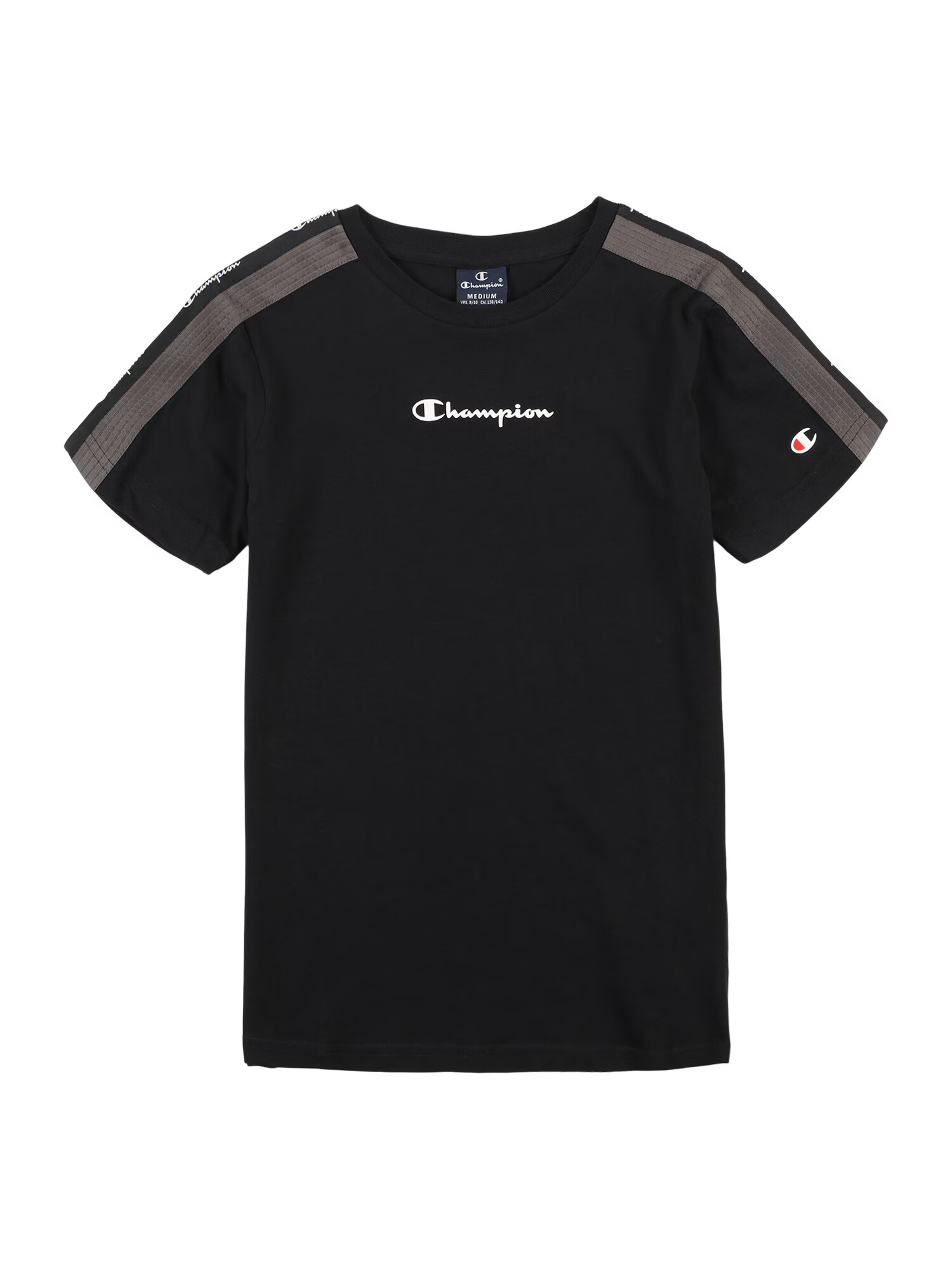 Champion Authentic Athletic Apparel Tricou gri închis / negru / alb - Pled.ro