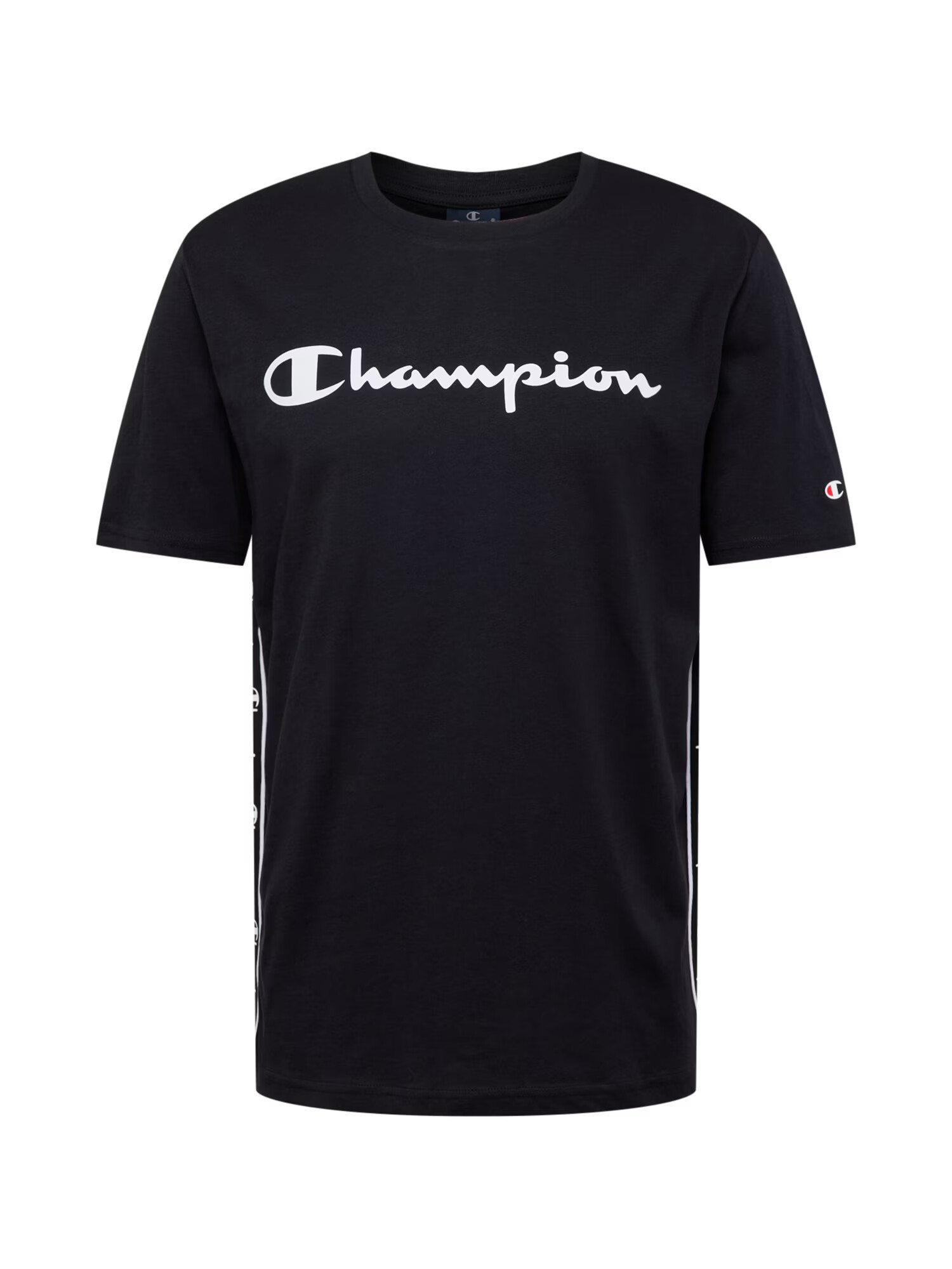 Champion Authentic Athletic Apparel Tricou negru / alb - Pled.ro