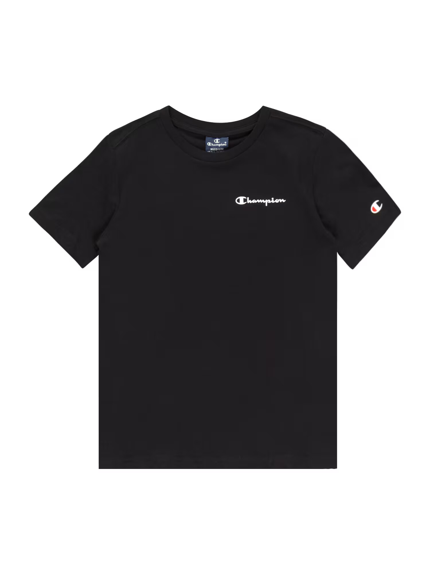 Champion Authentic Athletic Apparel Tricou negru / alb - Pled.ro