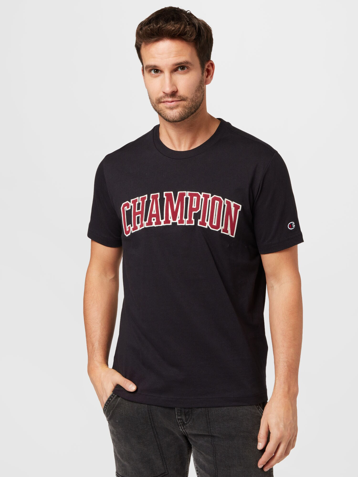 Champion Authentic Athletic Apparel Tricou roșu carmin / negru / alb - Pled.ro