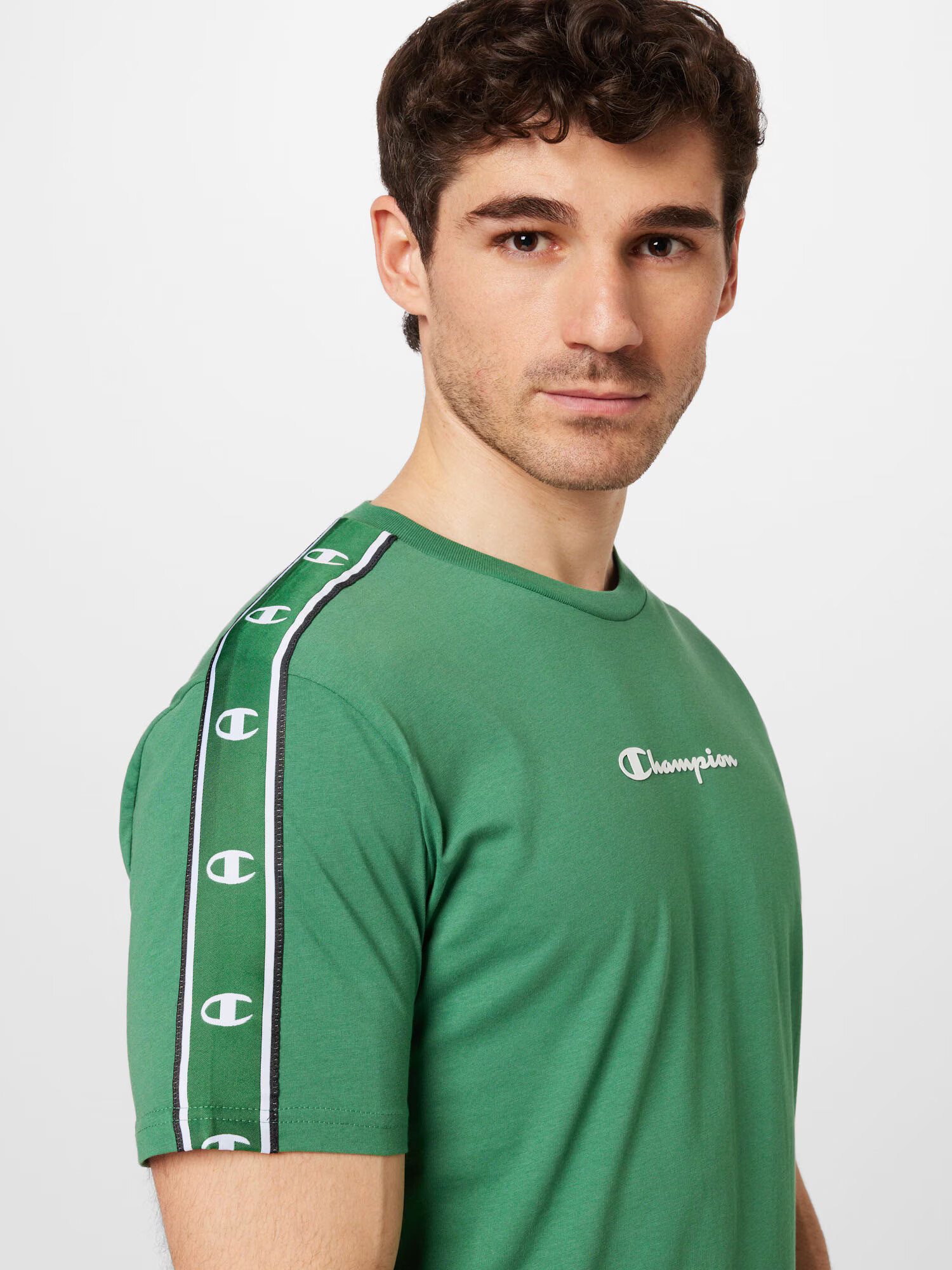 Champion Authentic Athletic Apparel Tricou verde iarbă / negru / alb - Pled.ro