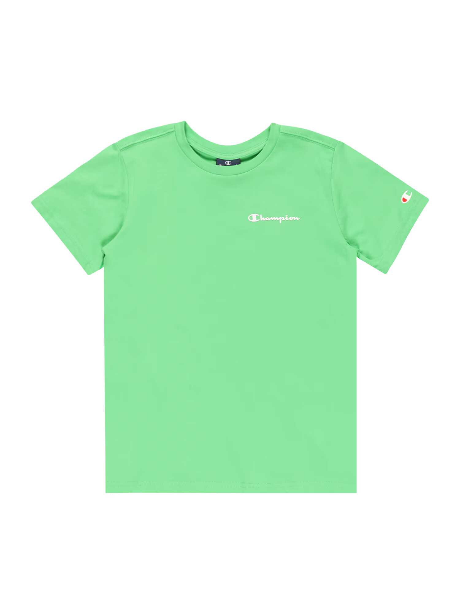 Champion Authentic Athletic Apparel Tricou verde limetă / roșu / alb - Pled.ro