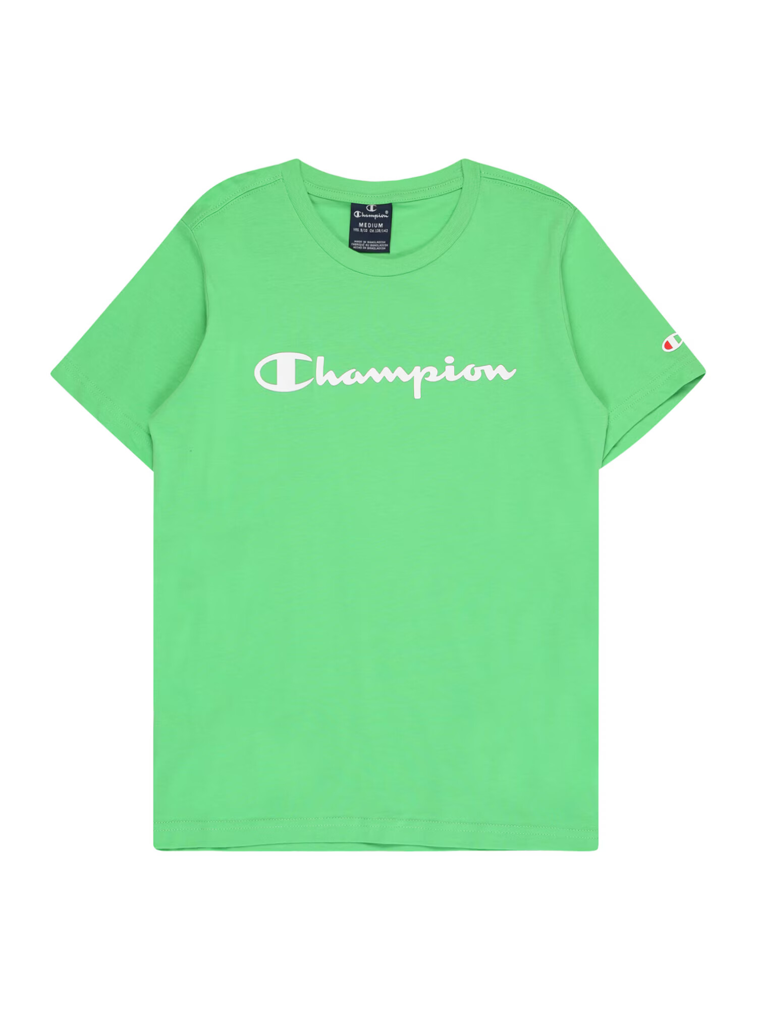 Champion Authentic Athletic Apparel Tricou verde deschis / roșu / alb - Pled.ro