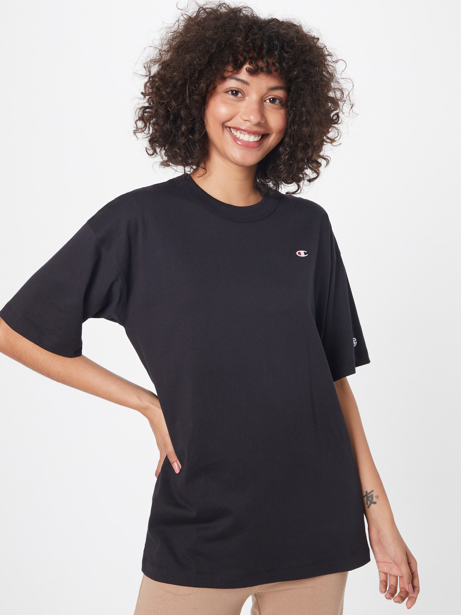 Champion Reverse Weave Tricou negru - Pled.ro