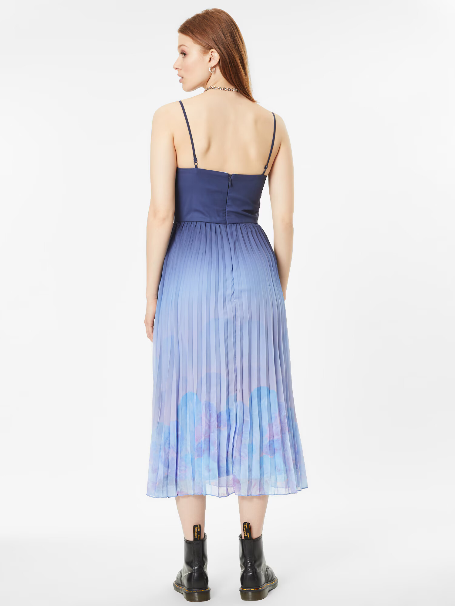 Chi Chi London Rochie bleumarin / albastru deschis / roz - Pled.ro