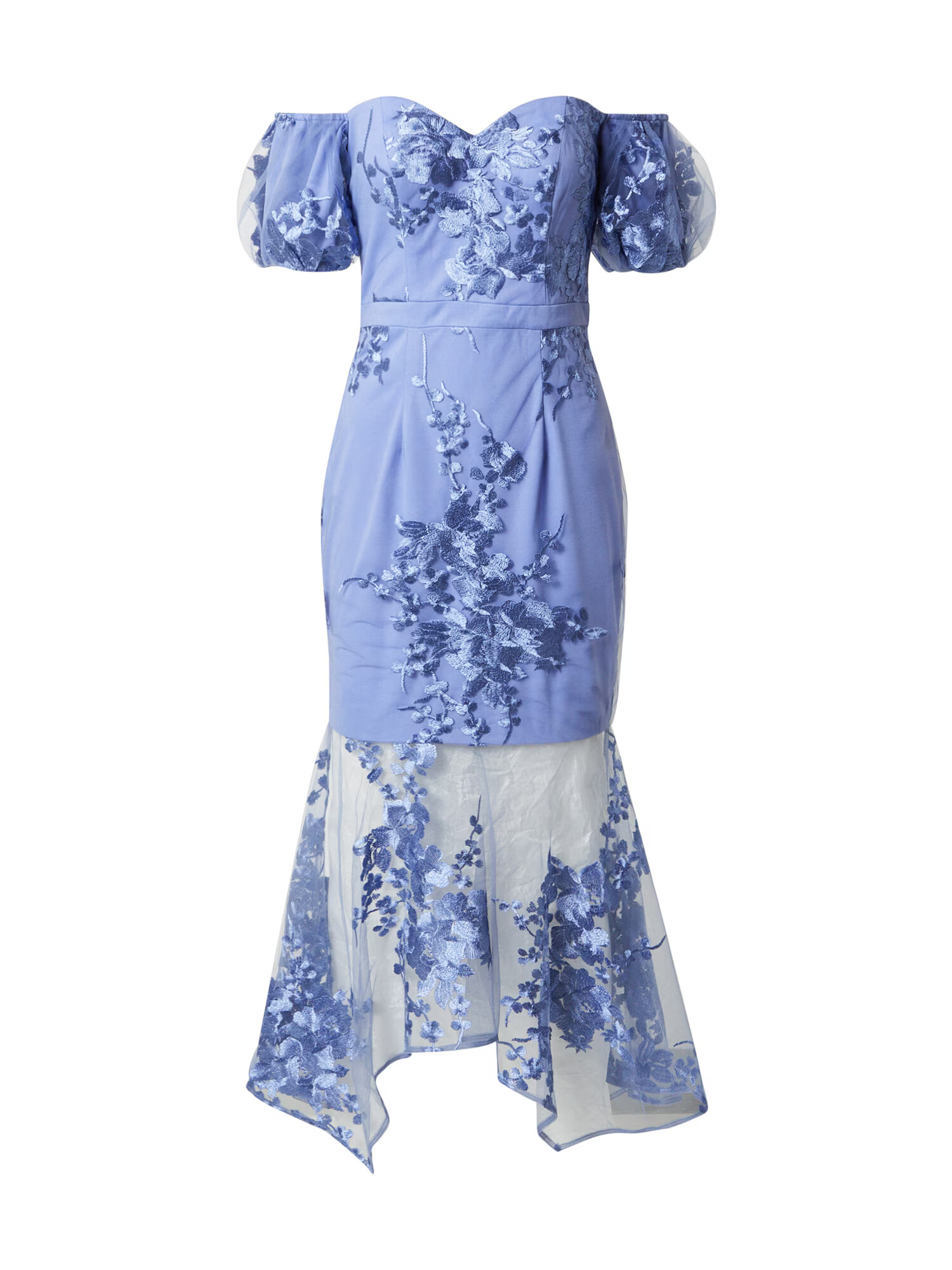 Chi Chi London Rochie de cocktail albastru porumbel / albastru deschis - Pled.ro