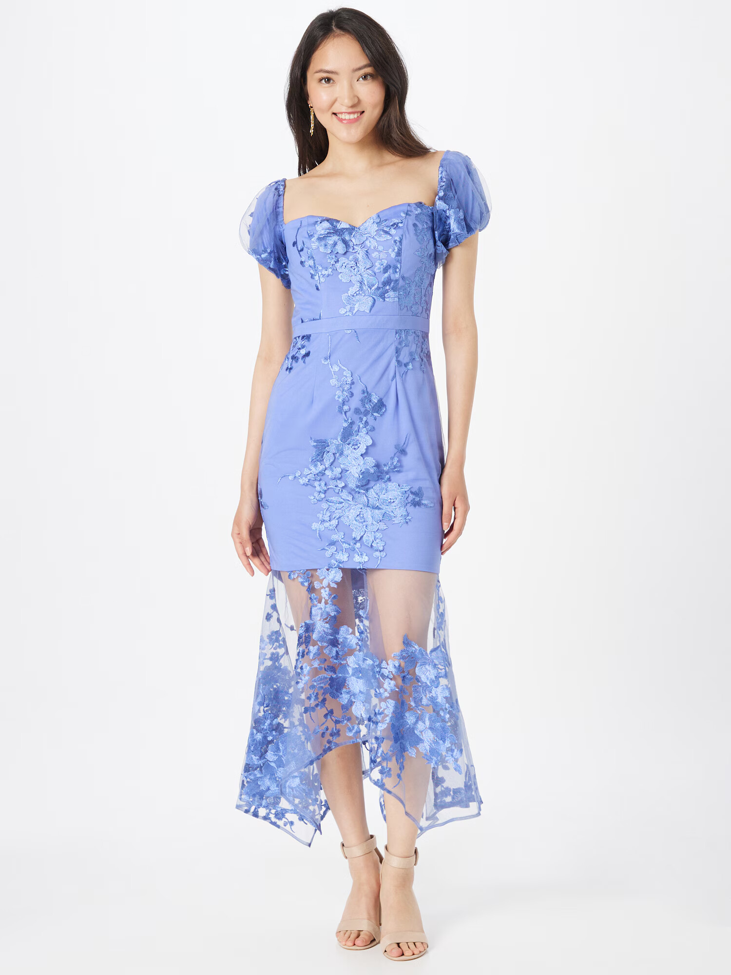 Chi Chi London Rochie de cocktail albastru porumbel / albastru deschis - Pled.ro