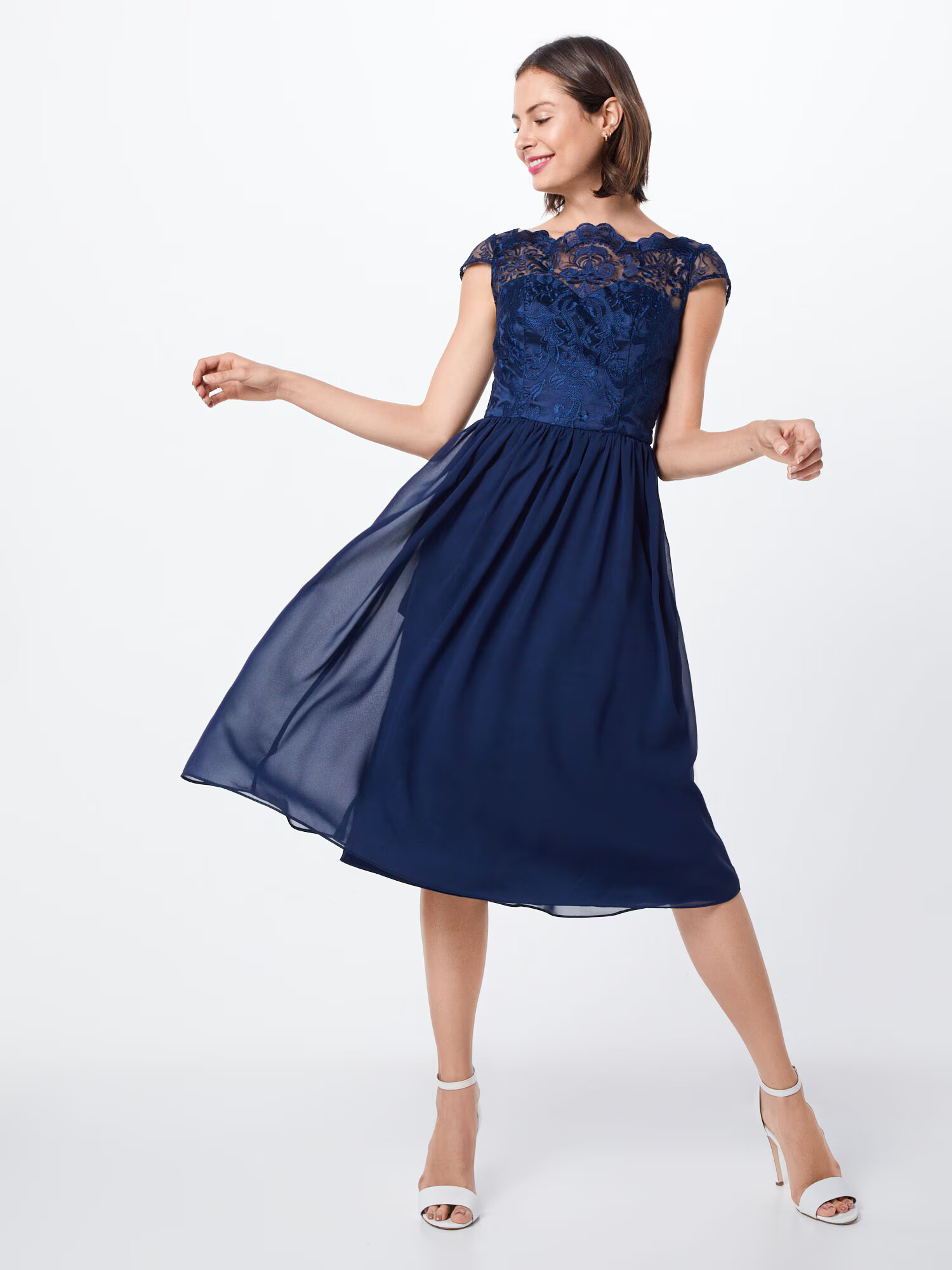 Chi Chi London Rochie de cocktail 'Chi Chi Lilou' bleumarin - Pled.ro