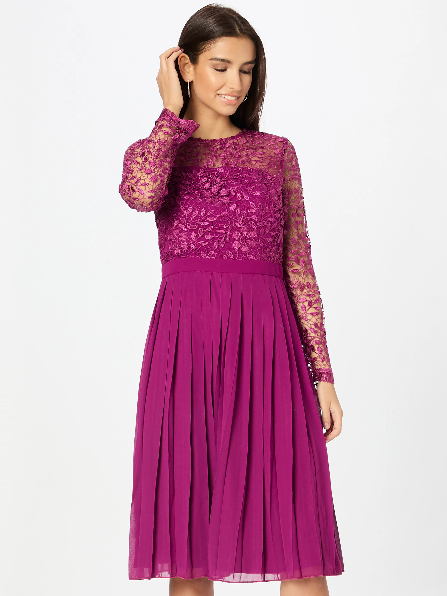 Chi Chi London Rochie de cocktail mov zmeură - Pled.ro