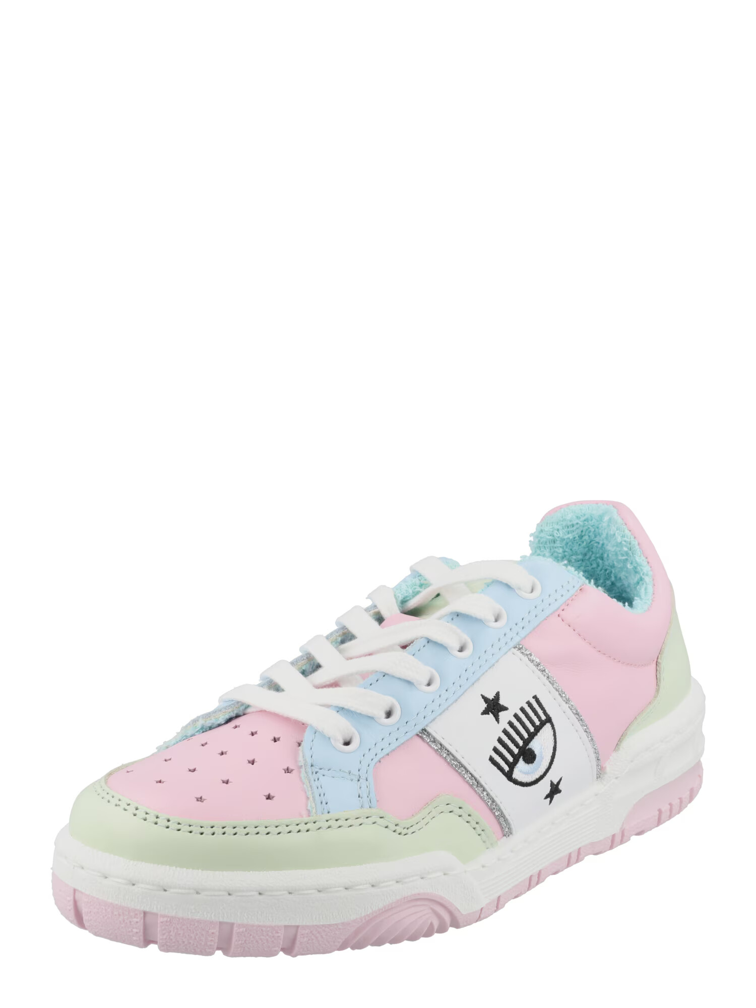 Chiara Ferragni Sneaker low albastru deschis / roz deschis / negru / alb - Pled.ro