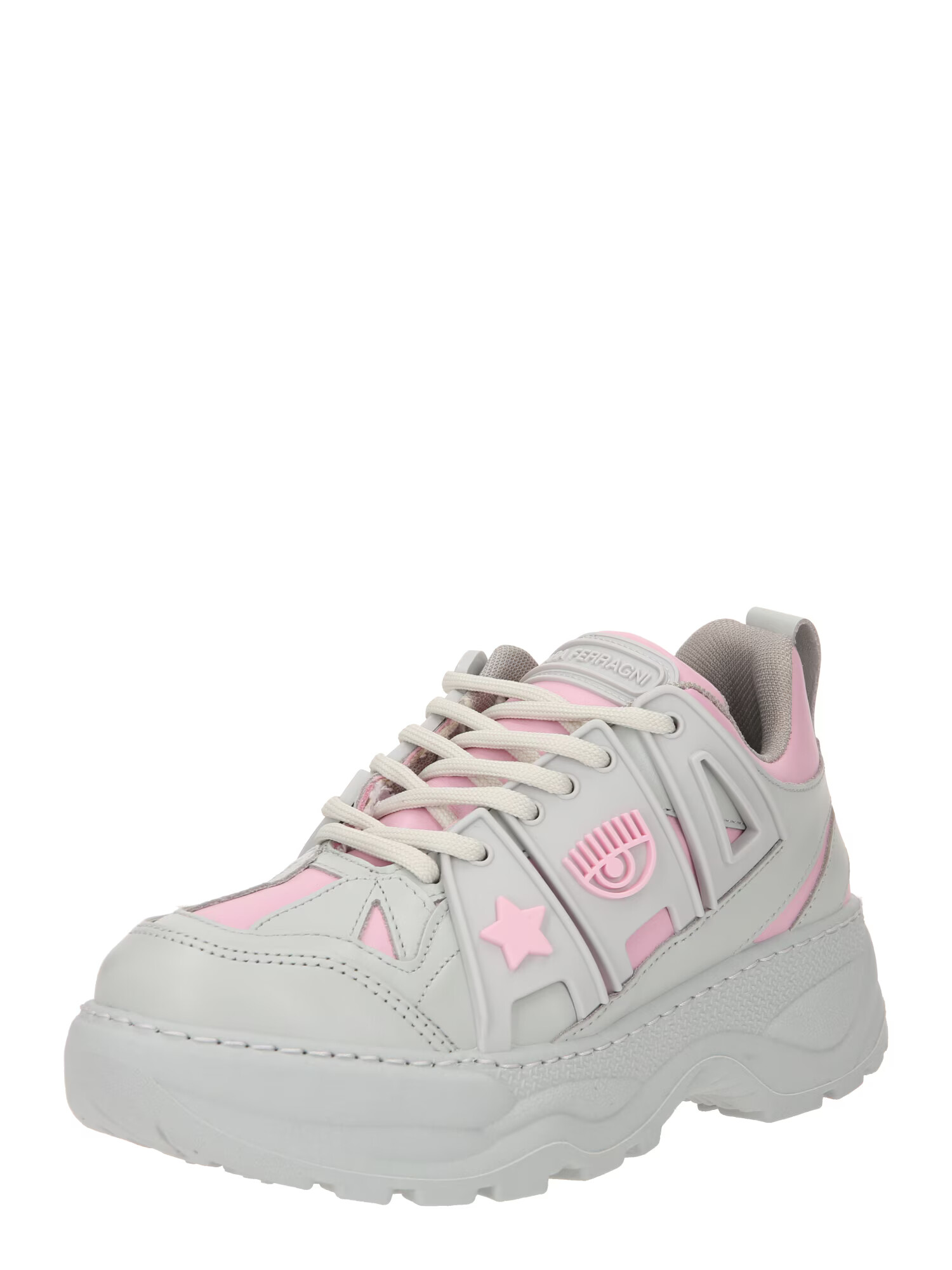 Chiara Ferragni Sneaker low 'EYEFLY' gri / roz pal - Pled.ro