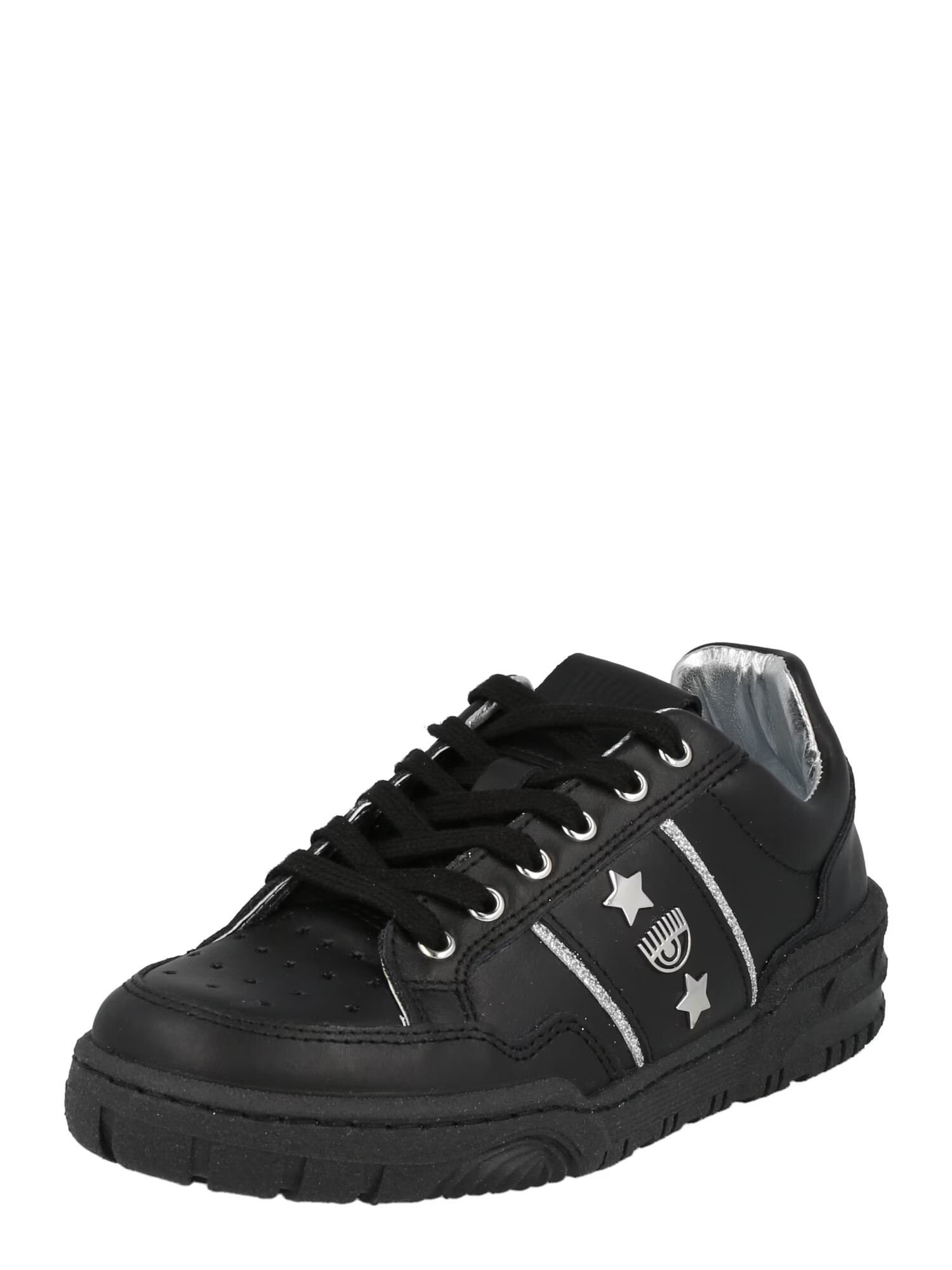 Chiara Ferragni Sneaker low negru / argintiu - Pled.ro