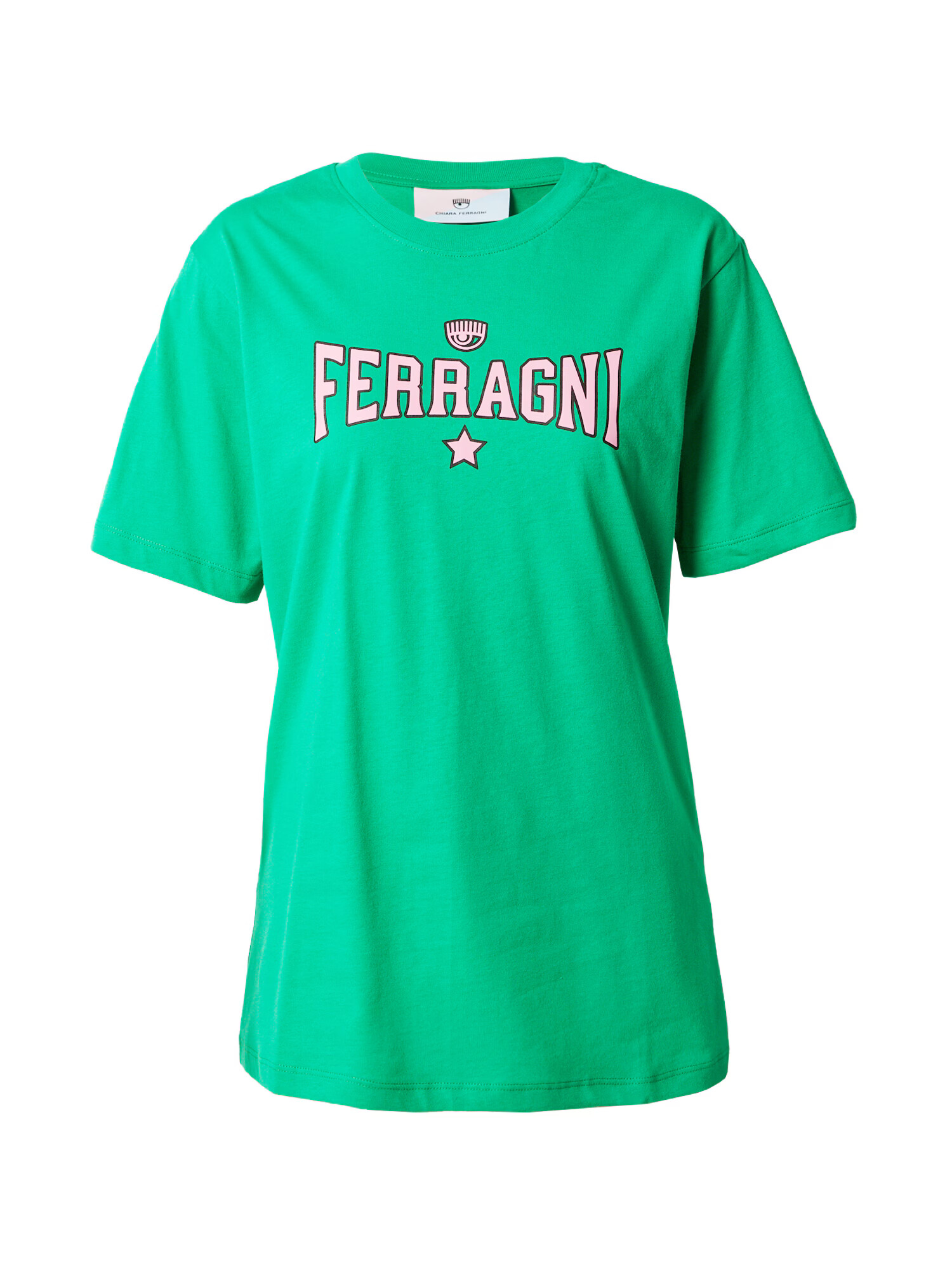 Chiara Ferragni Tricou verde deschis / negru / alb - Pled.ro