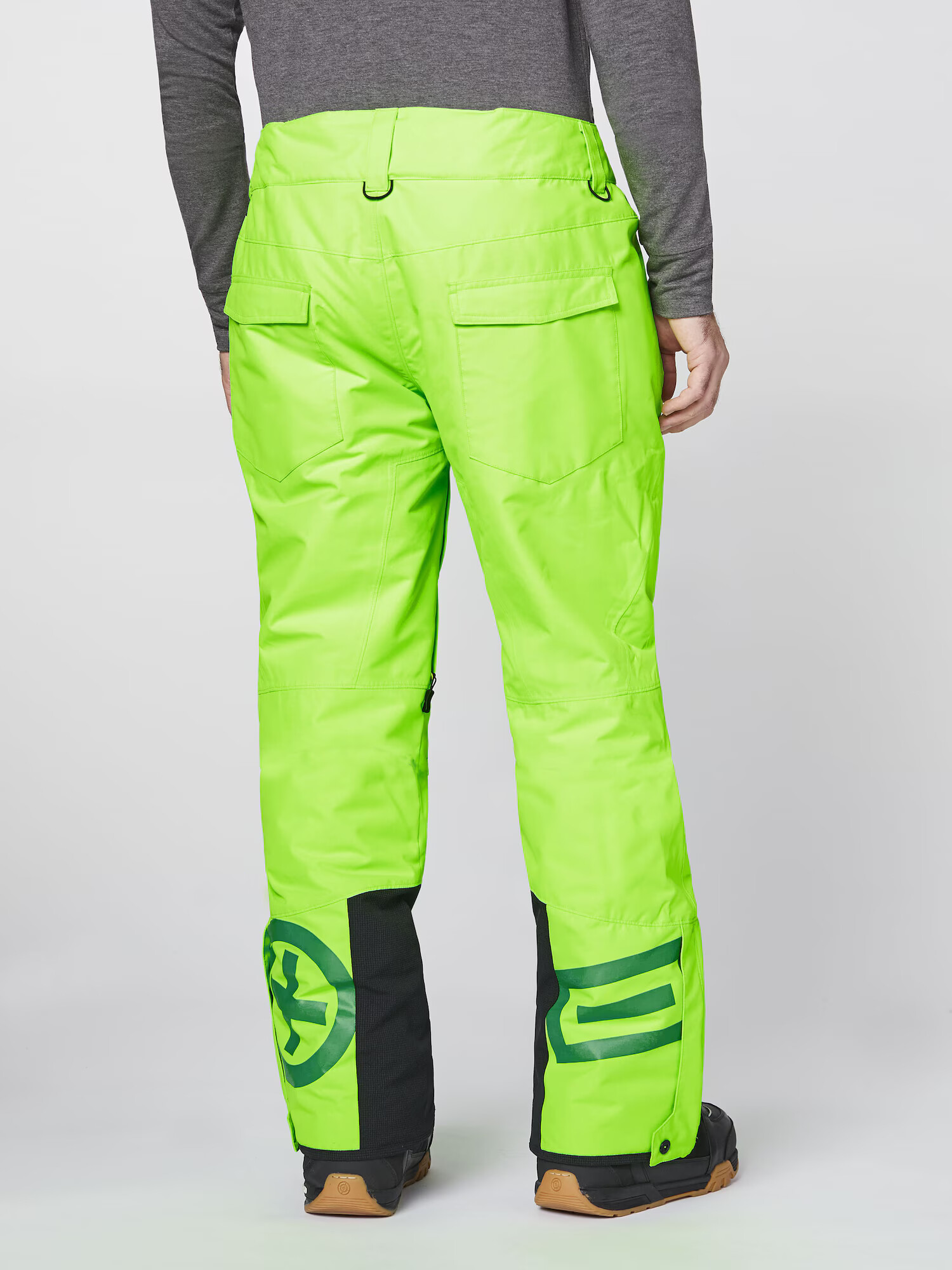 CHIEMSEE Pantaloni outdoor 'Taos' verde jad / verde neon / negru - Pled.ro