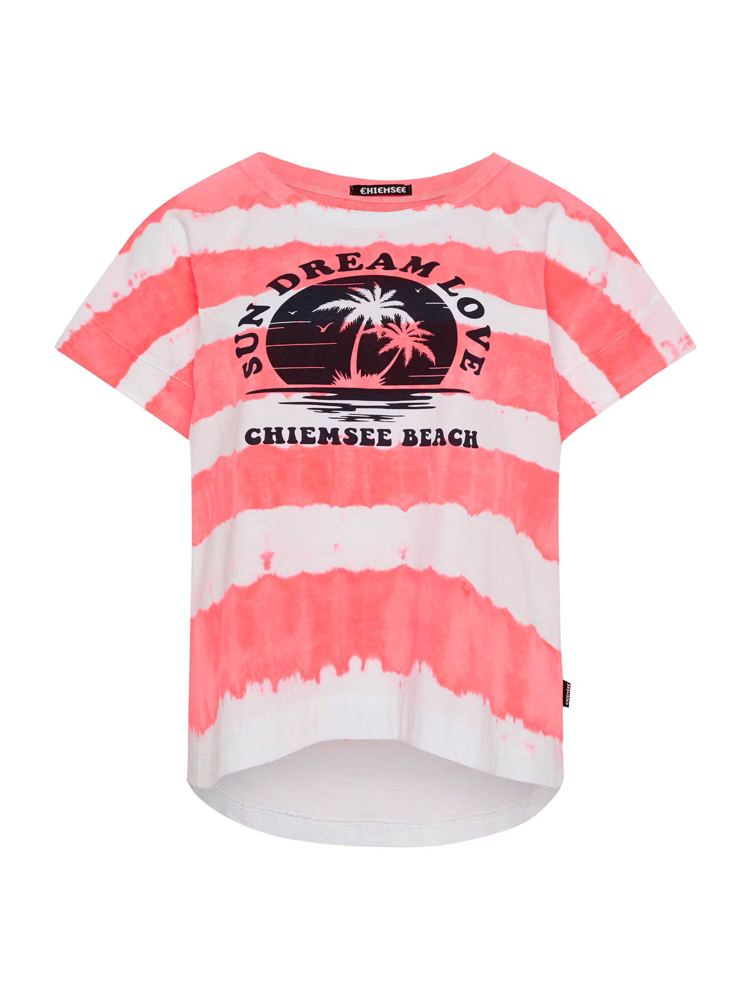 CHIEMSEE Tricou roz / alb - Pled.ro