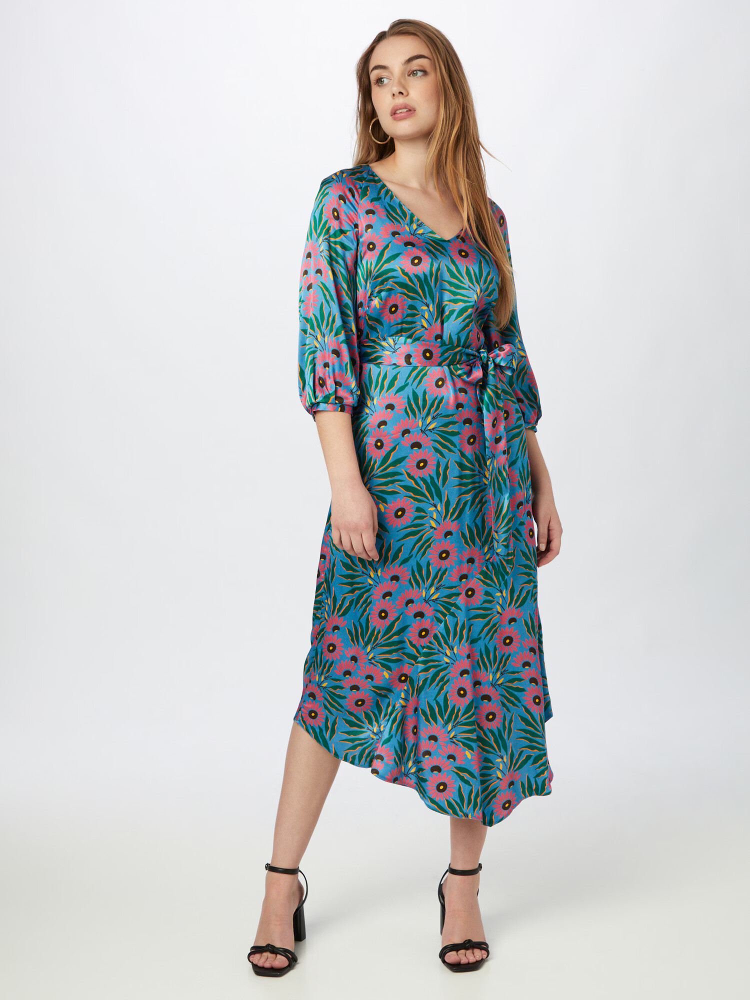 Closet London Rochie albastru / verde / roz pitaya - Pled.ro