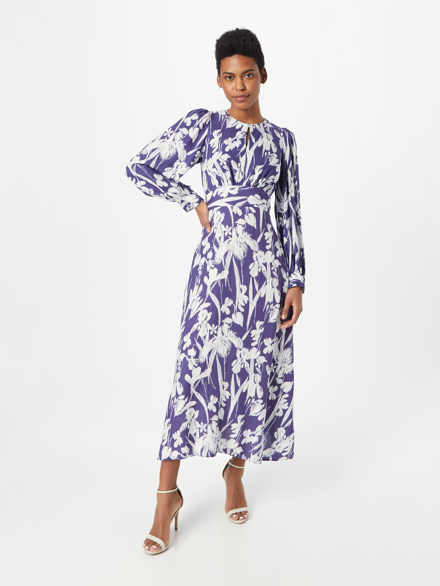 Closet London Rochie bleumarin / alb - Pled.ro