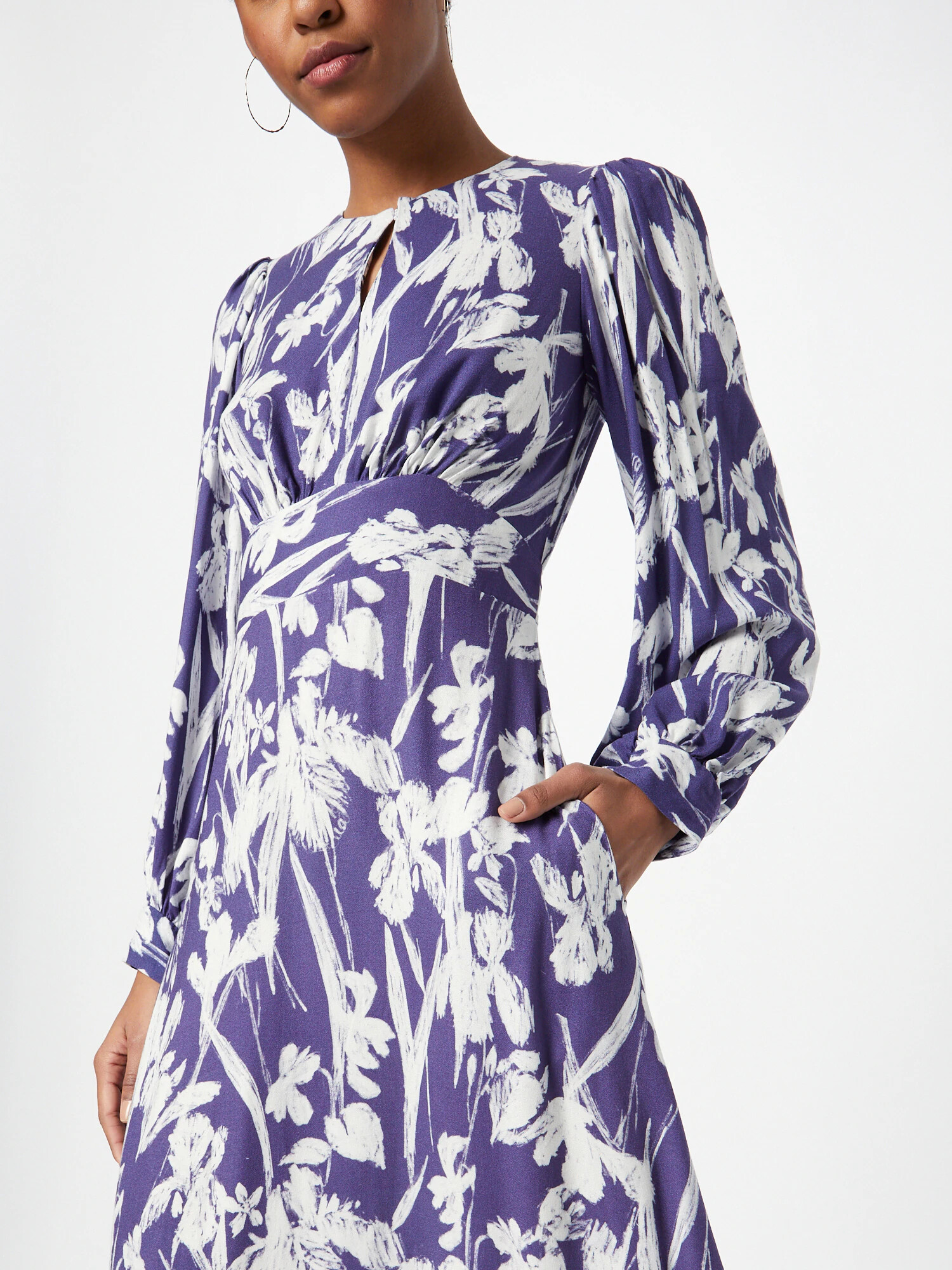 Closet London Rochie bleumarin / alb - Pled.ro