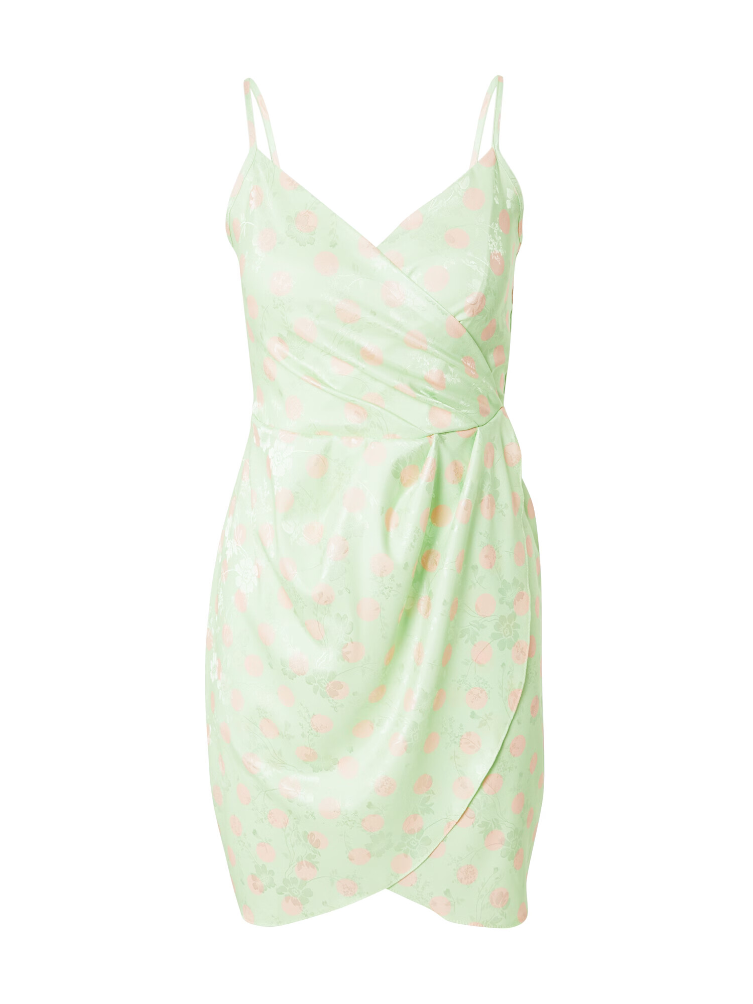 Closet London Rochie verde pastel / roz - Pled.ro