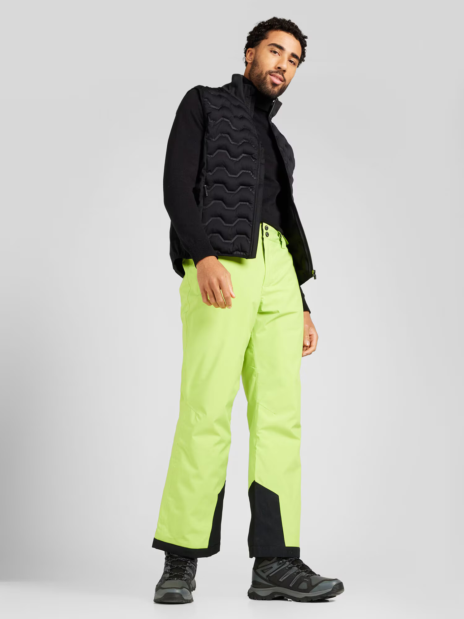 CMP Pantaloni outdoor verde deschis / negru - Pled.ro