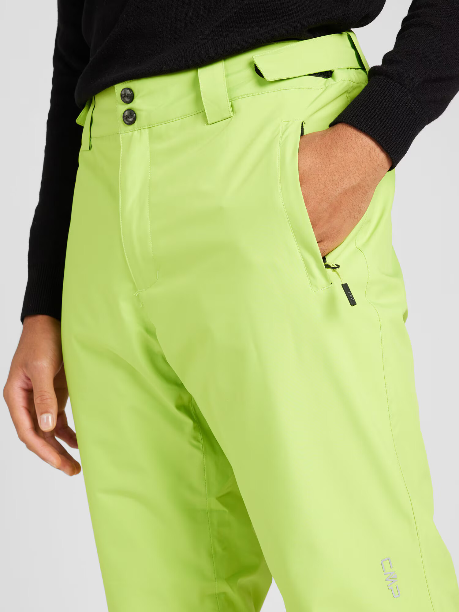 CMP Pantaloni outdoor verde deschis / negru - Pled.ro