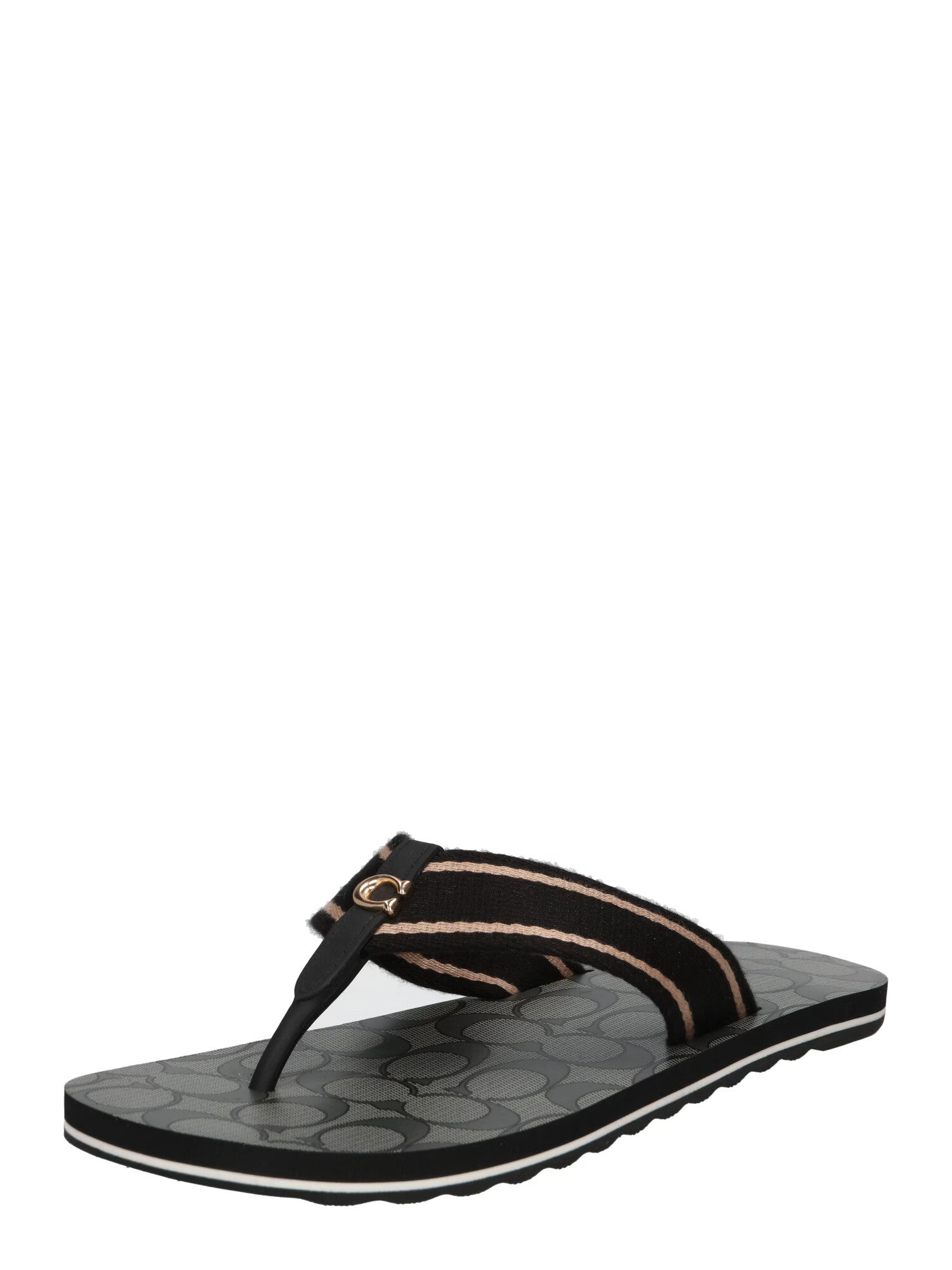 COACH Flip-flops 'Zoe' bej / negru - Pled.ro