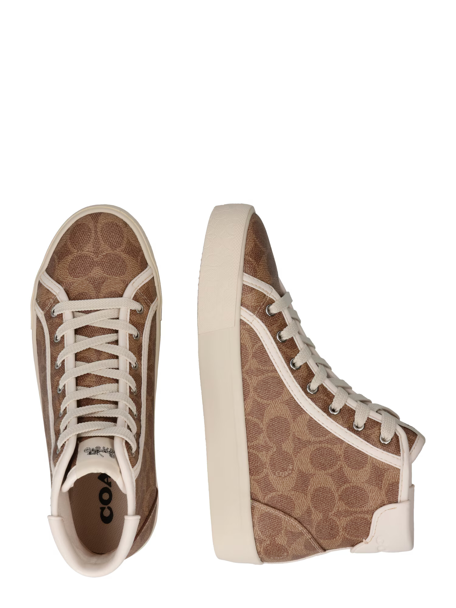 COACH Sneaker înalt 'citysole lunar new year high top platform' crem / maro pueblo / maro deschis - Pled.ro