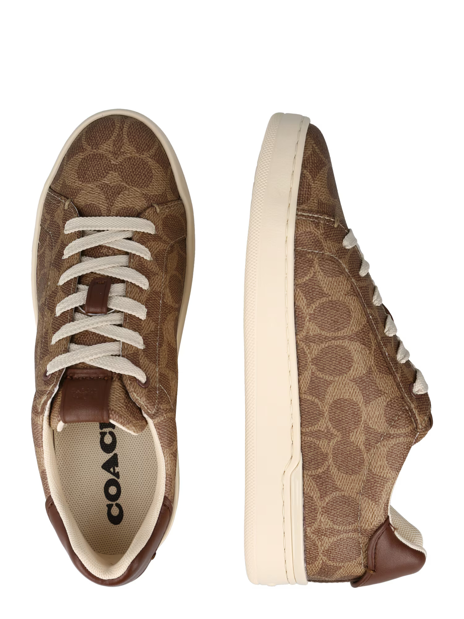 COACH Sneaker low bej deschis / maro - Pled.ro