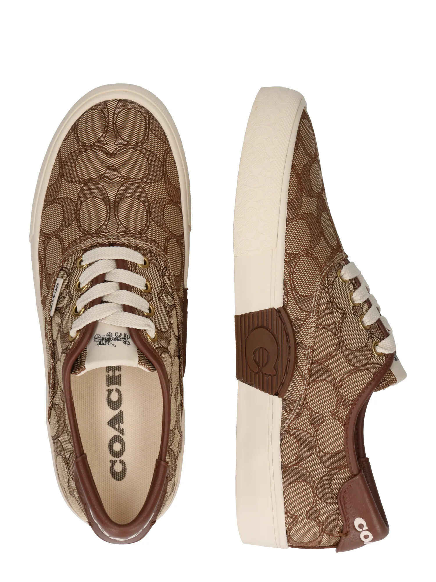 COACH Sneaker low bej / maro / alb - Pled.ro