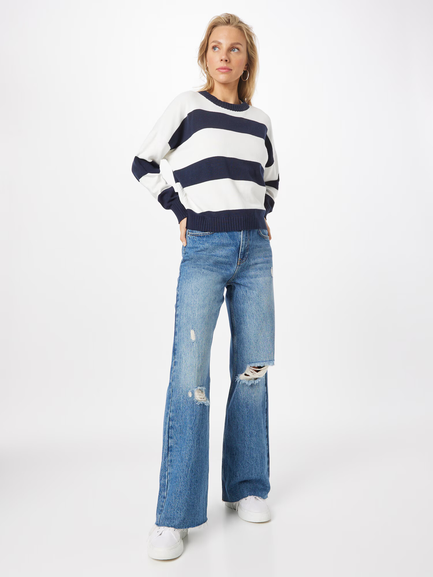 Colourful Rebel Jeans 'Gaia' albastru denim - Pled.ro