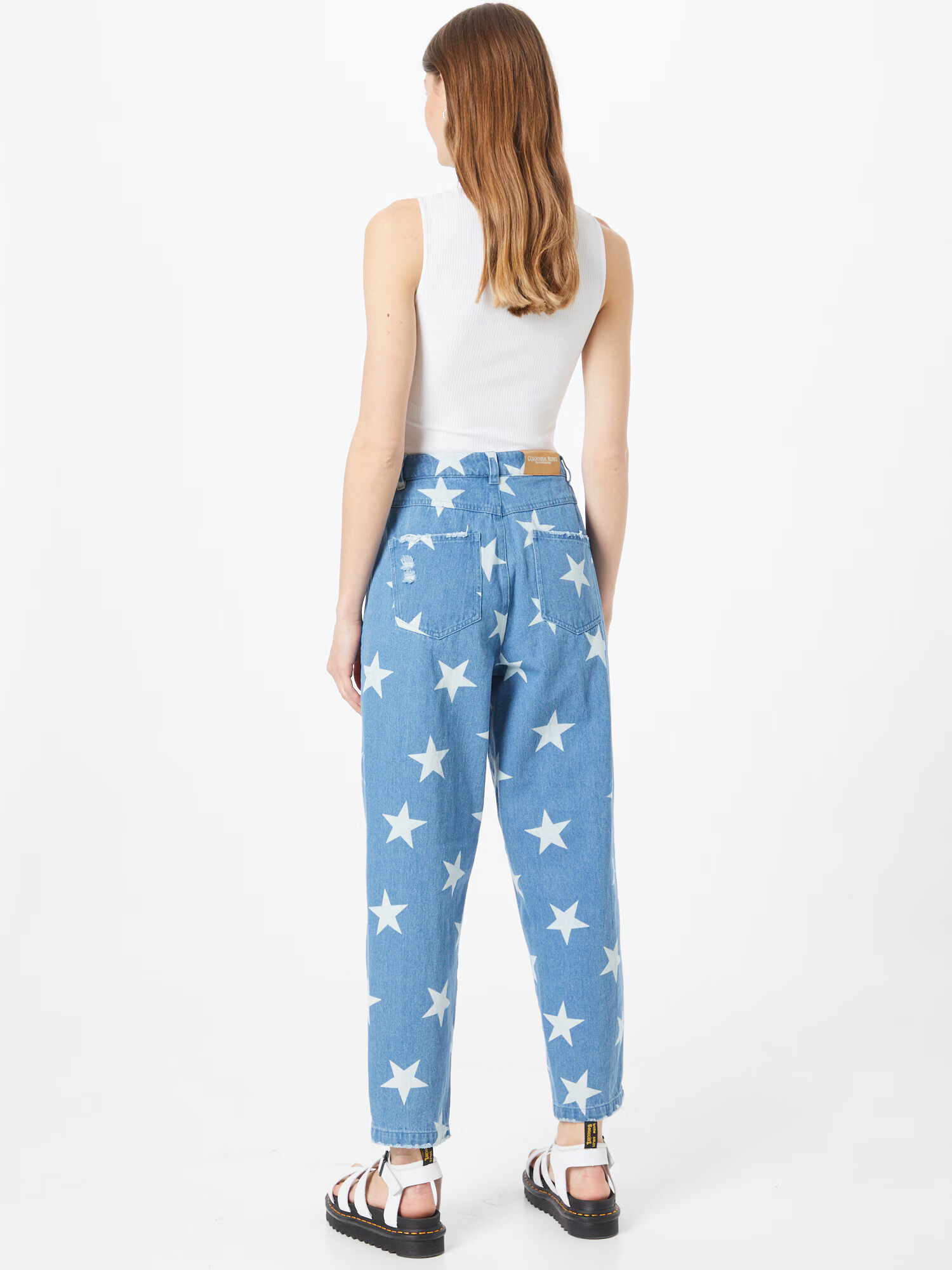 Colourful Rebel Jeans 'Julia' azur / albastru denim - Pled.ro