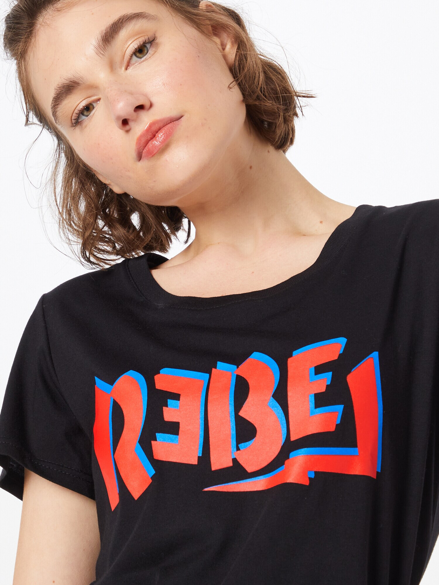 Colourful Rebel Tricou albastru / roșu pepene / negru - Pled.ro