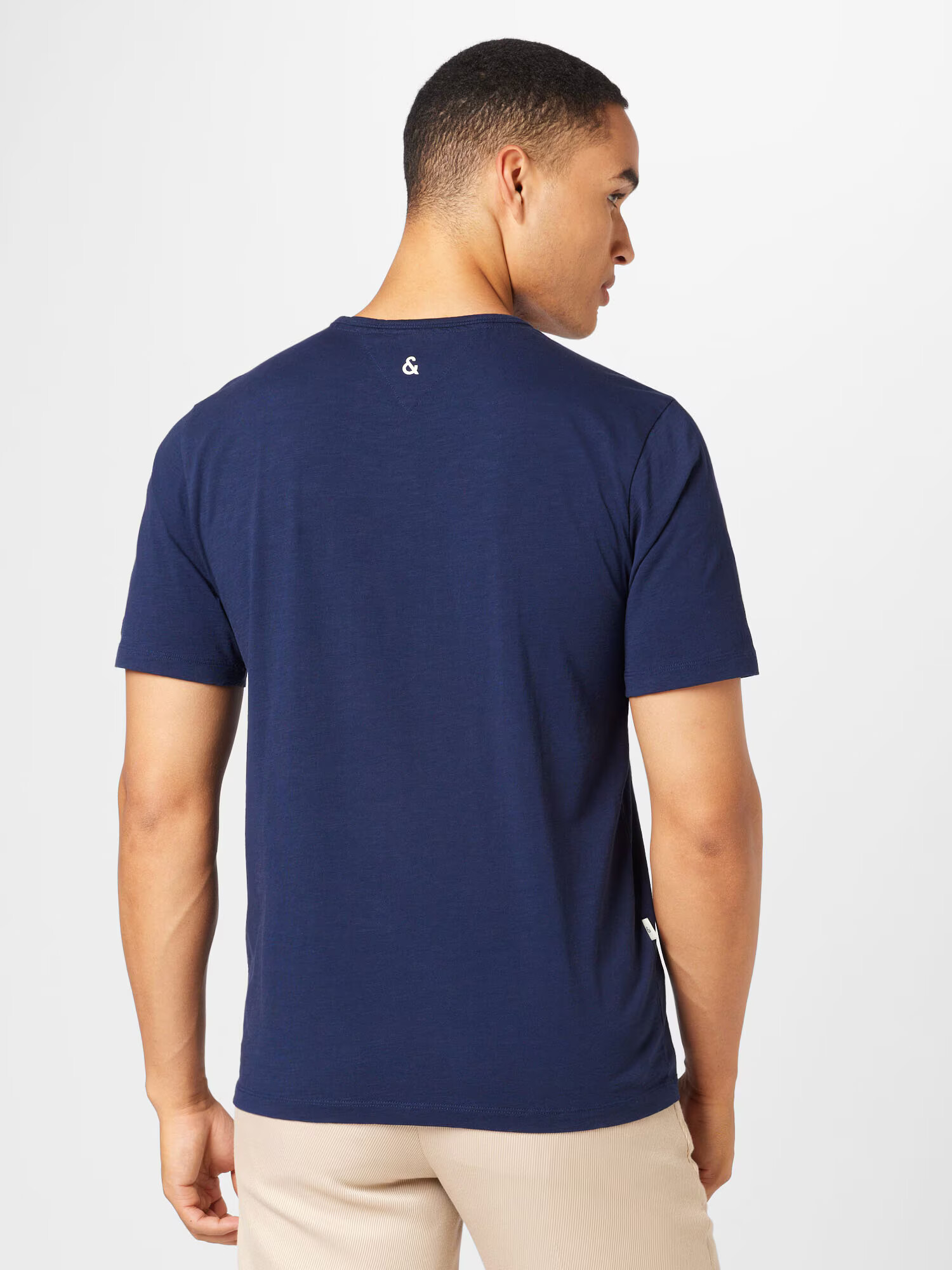 COLOURS & SONS Tricou bleumarin / alb - Pled.ro