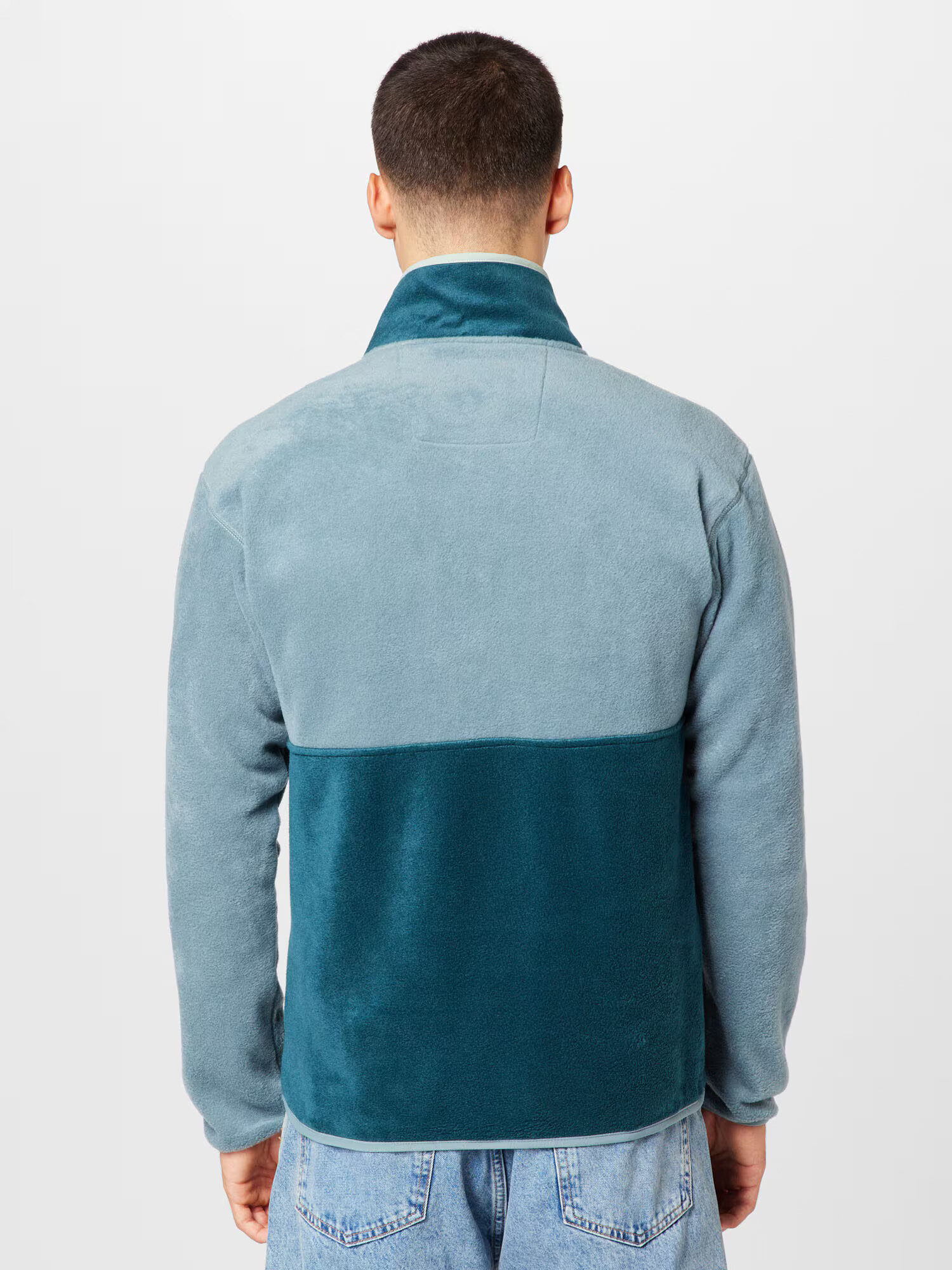 COLUMBIA Jachetă fleece funcțională 'Back Bowl™' albastru deschis / verde petrol / alb - Pled.ro