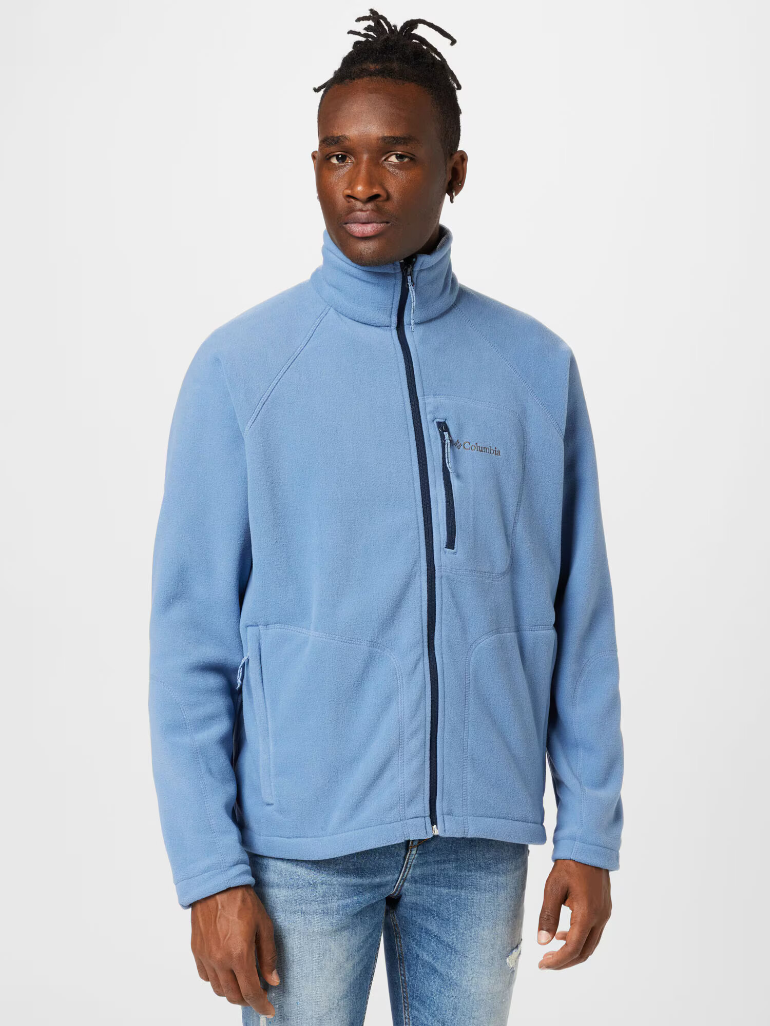 COLUMBIA Jachetă fleece 'FAST TREK II' albastru deschis - Pled.ro