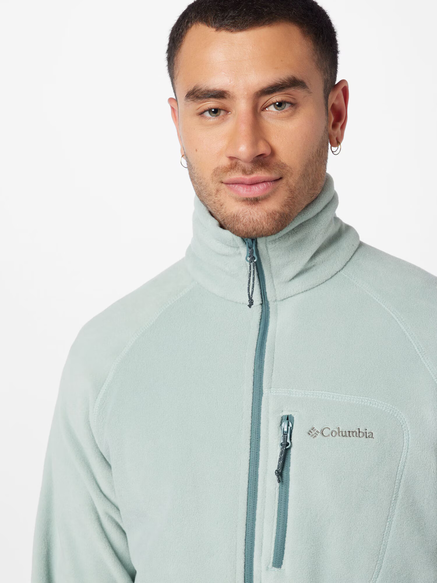 COLUMBIA Jachetă fleece 'Fast Trek II' gri / verde mentă - Pled.ro