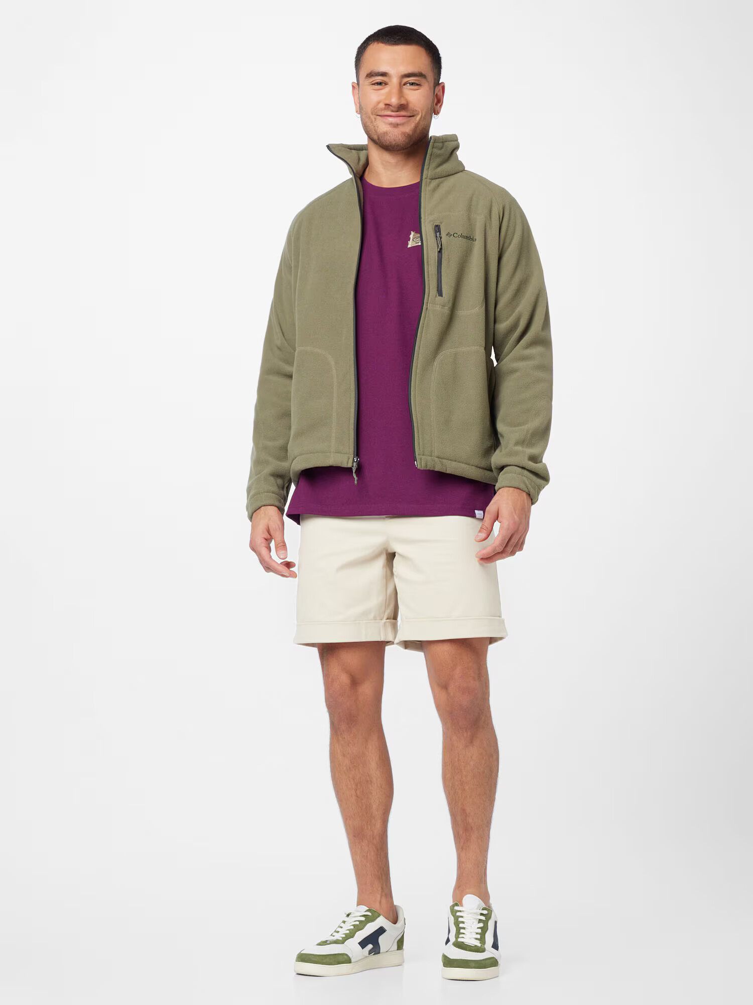 COLUMBIA Jachetă fleece funcțională 'Fast Trek II' verde - Pled.ro