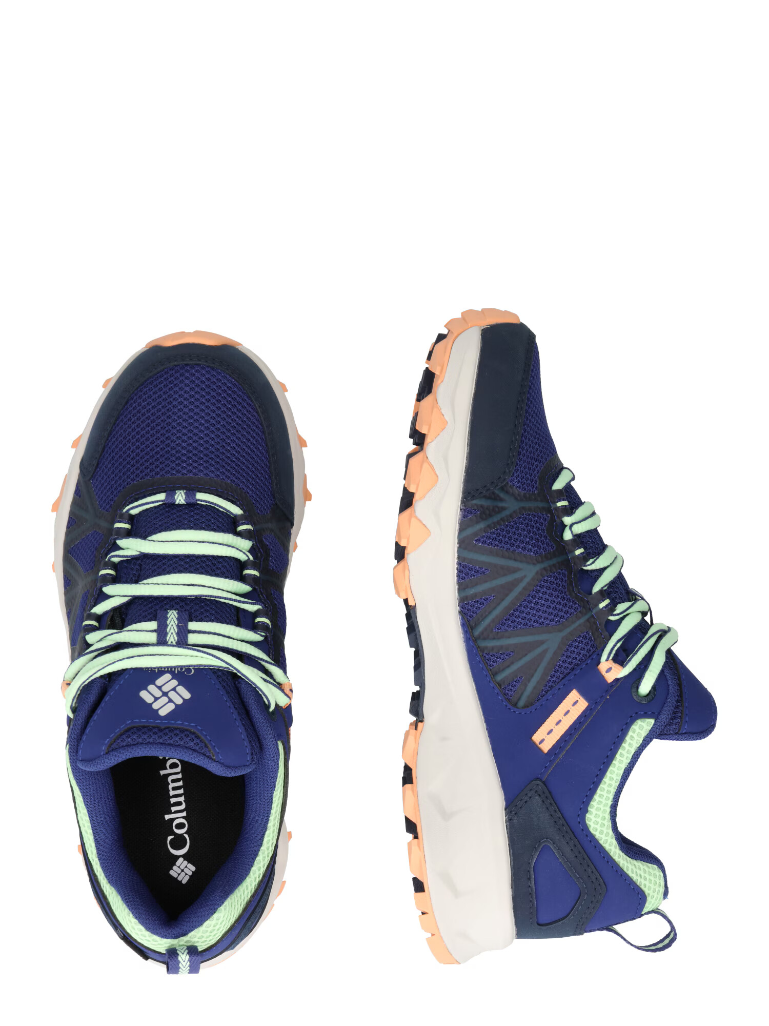 COLUMBIA Pantofi 'PEAKFREAK II' bleumarin / albastru noapte / verde pastel / portocaliu - Pled.ro